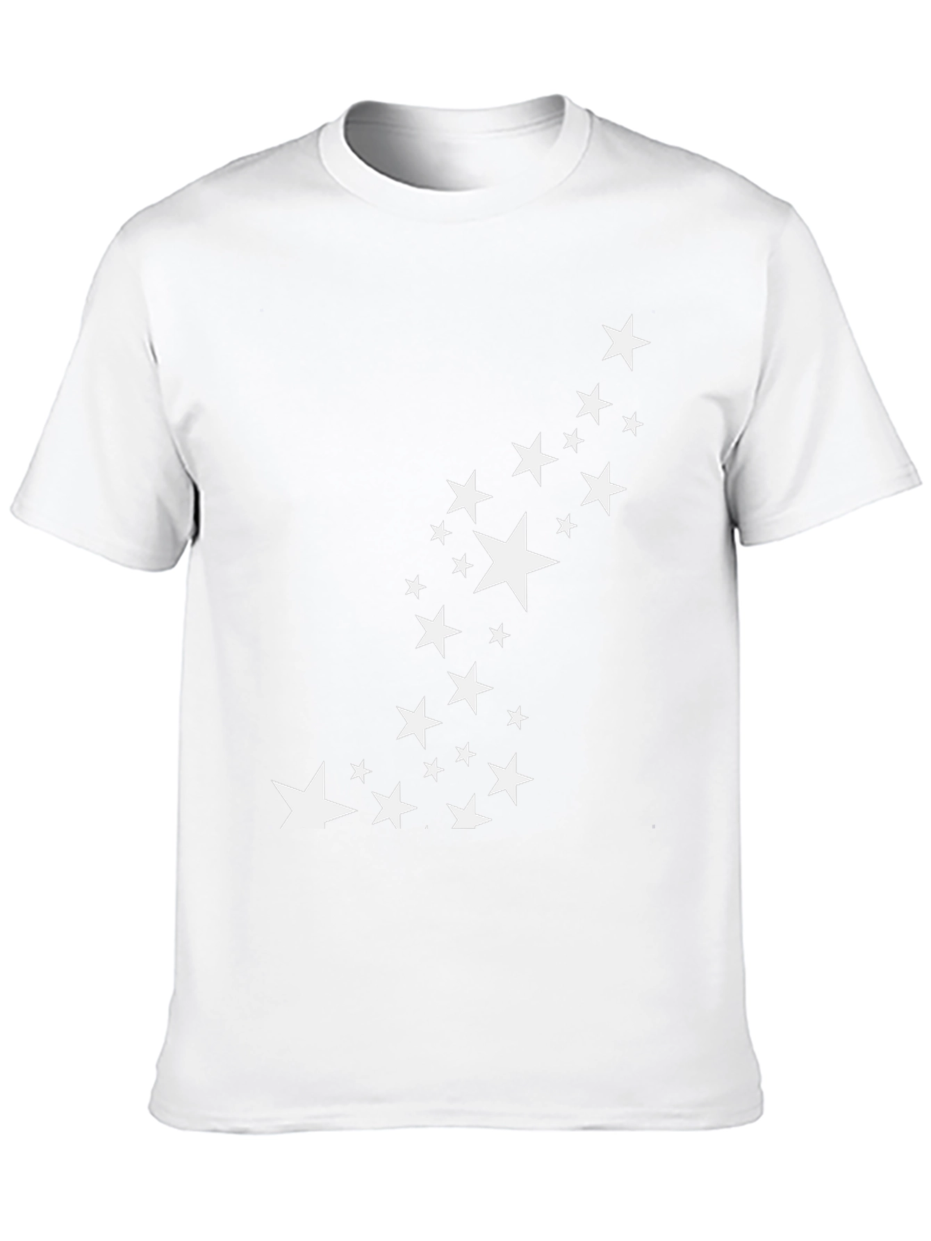 Stylish Black Tee with Star Graphic