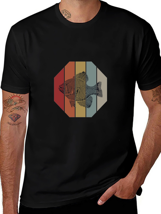 Retro Fish Graphic T-Shirt