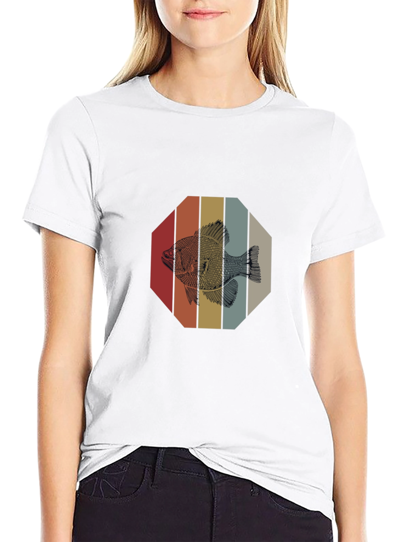 Retro Fish Graphic T-Shirt