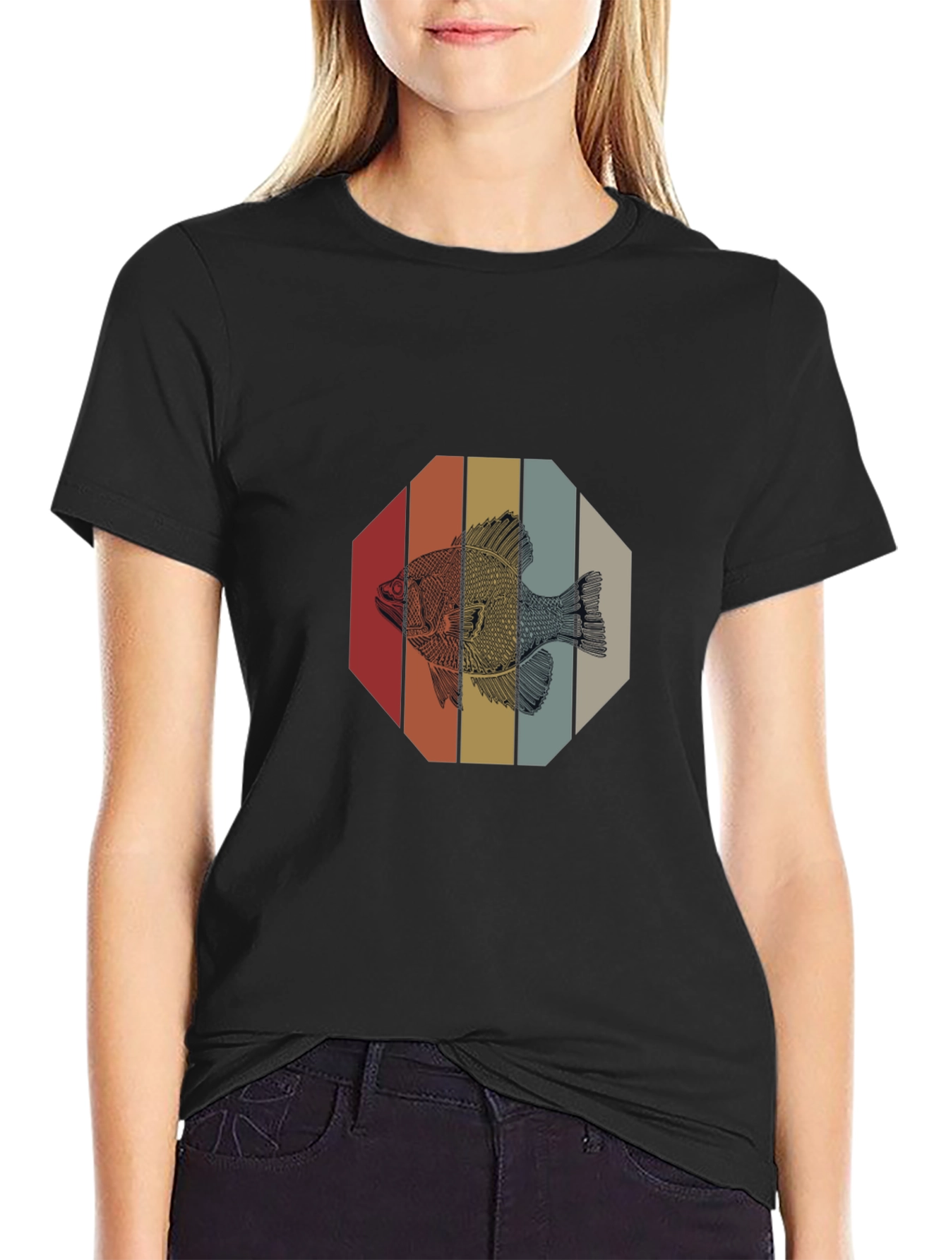 Retro Fish Graphic T-Shirt