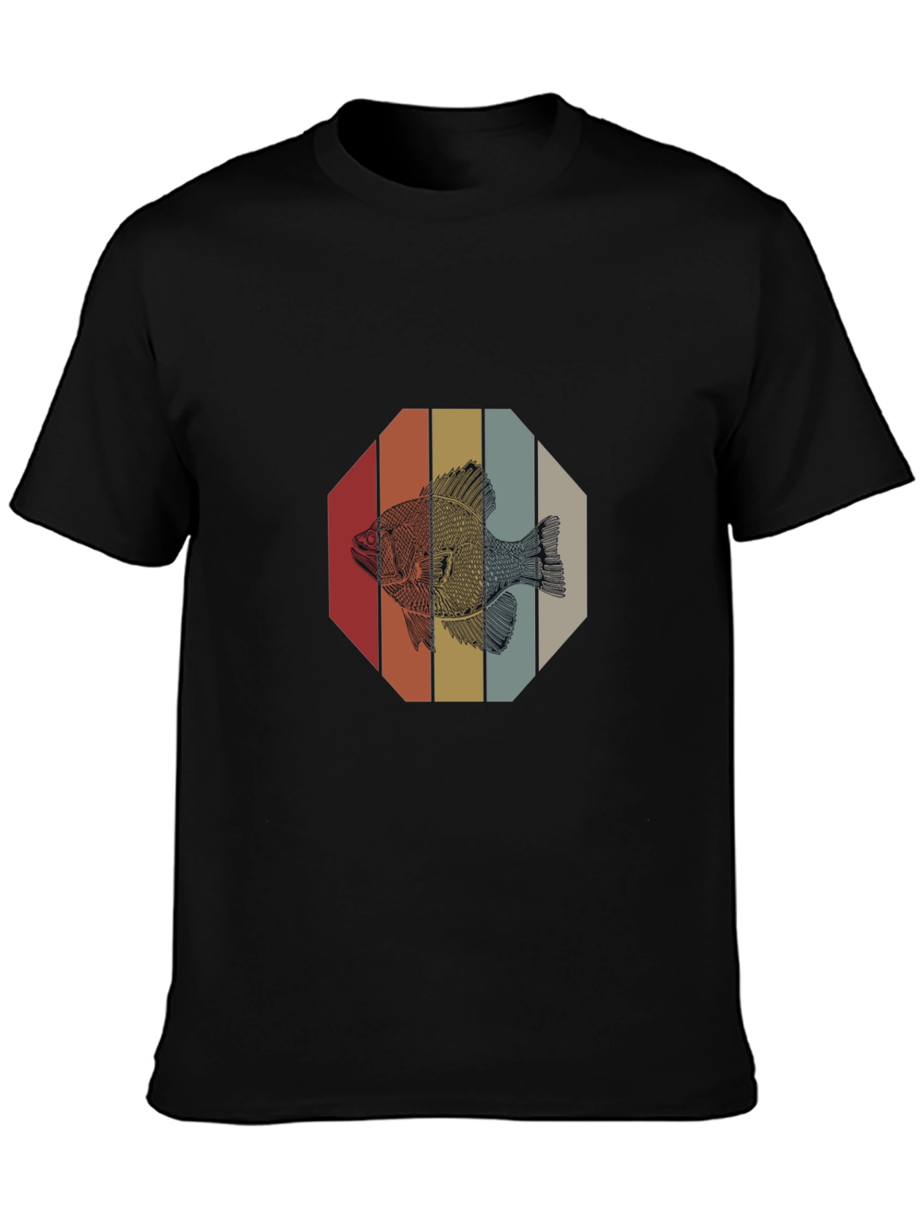 Retro Fish Graphic T-Shirt