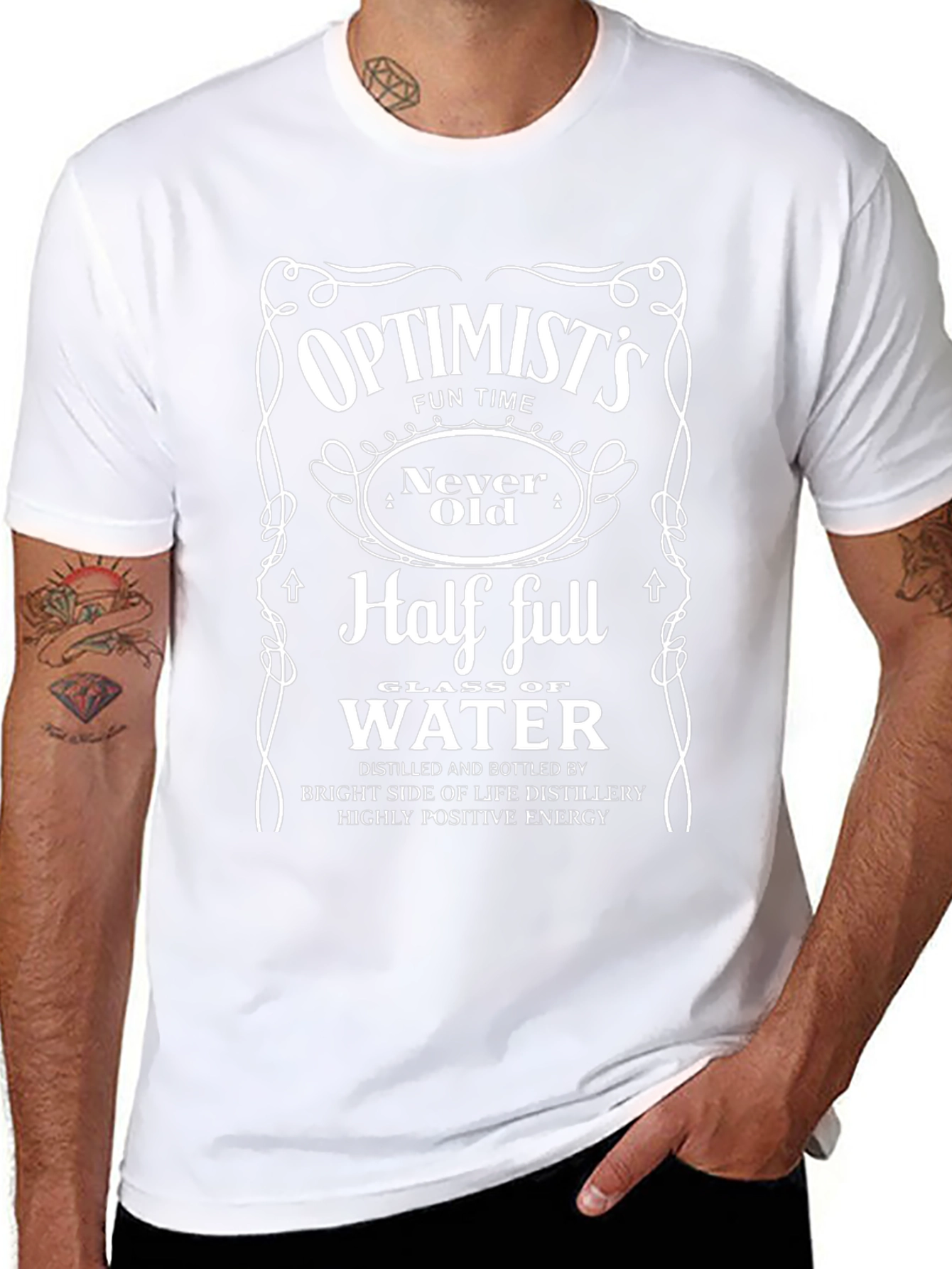 Optimists Half Full Water Glass T-Shirt