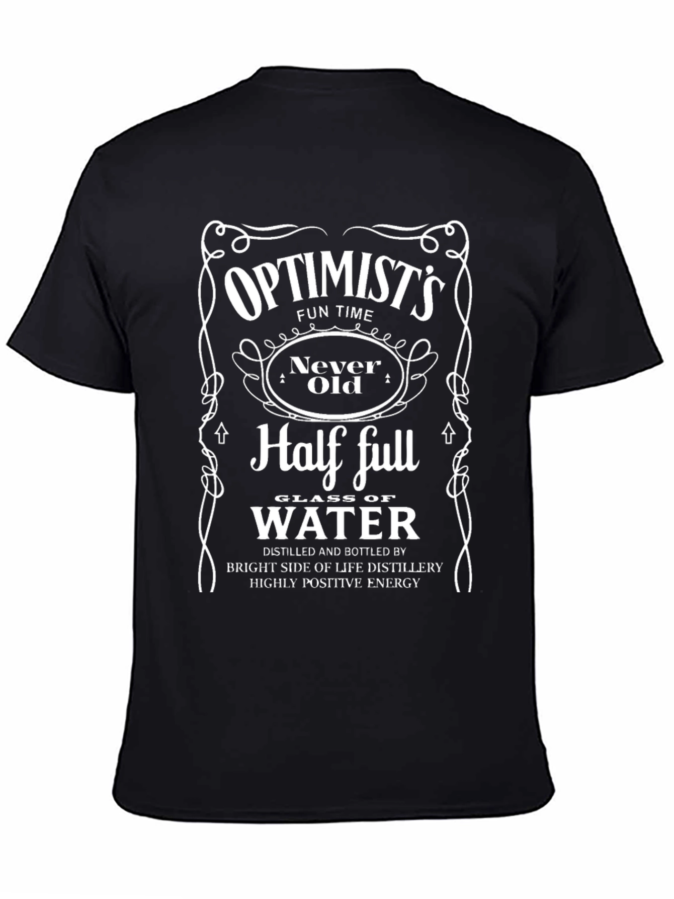 Optimists Half Full Water Glass T-Shirt
