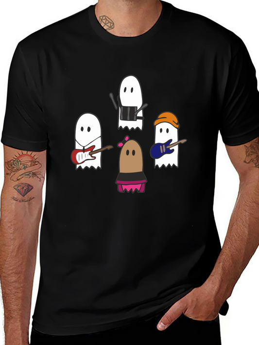 Ghost Band T-Shirt - Spooky Season Style