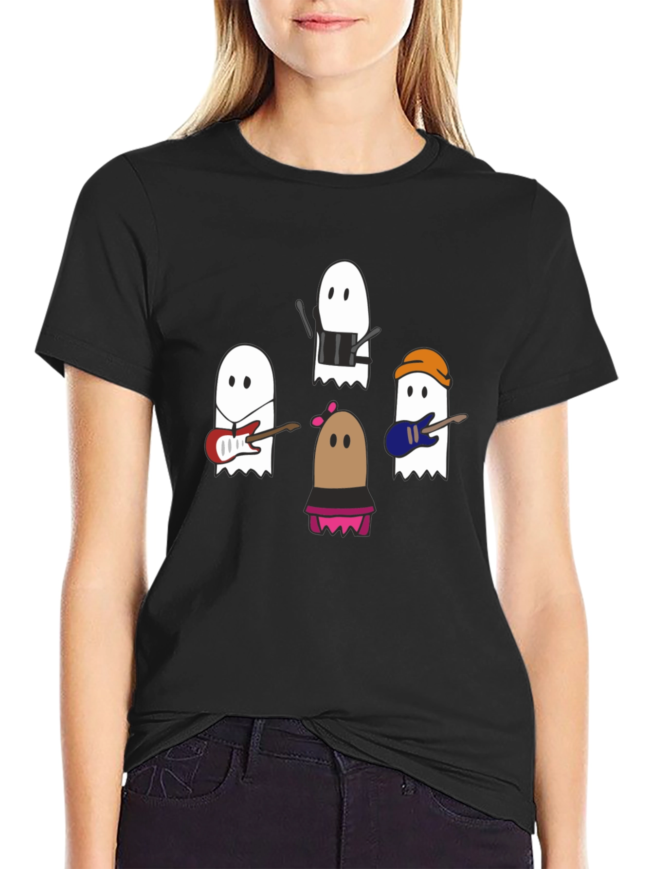 Ghost Band T-Shirt - Spooky Season Style