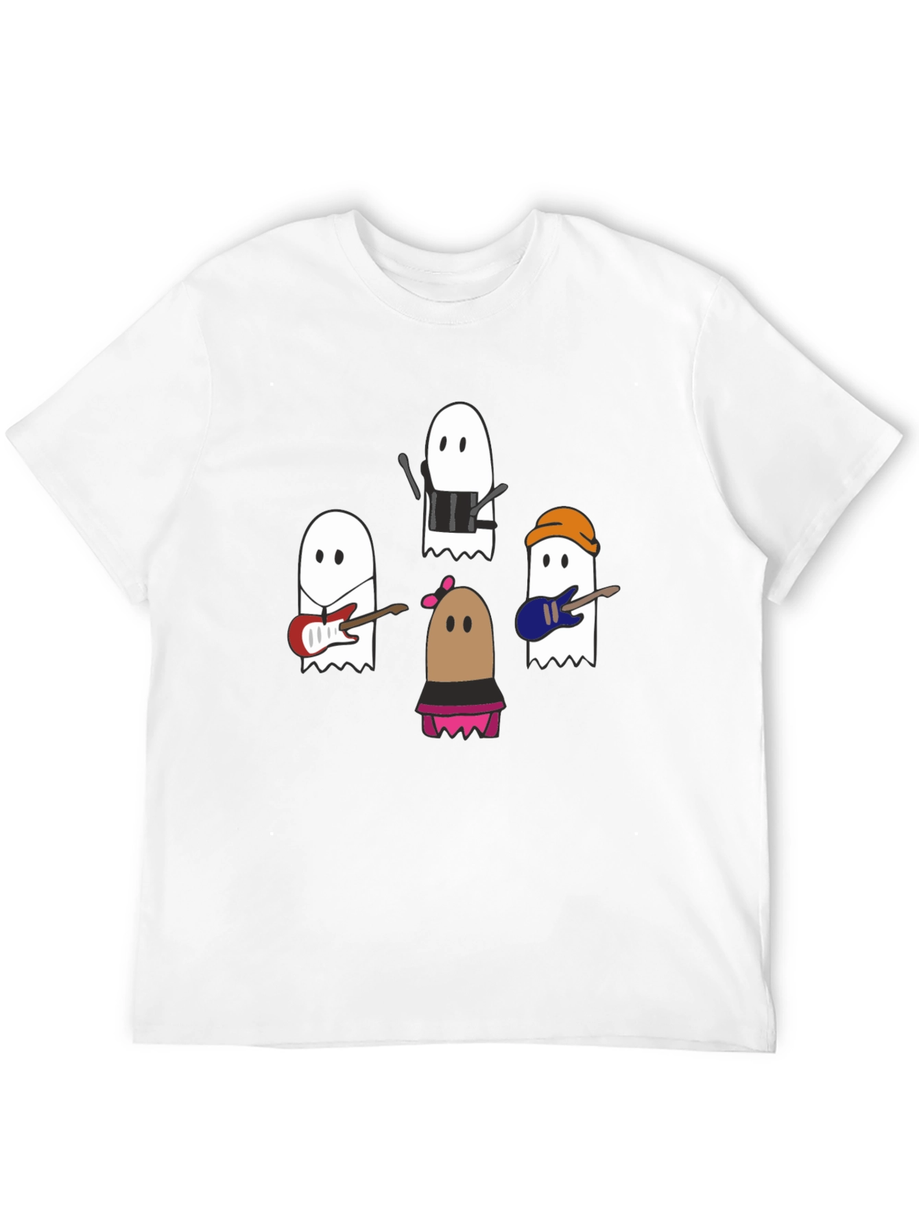 Ghost Band T-Shirt - Spooky Season Style