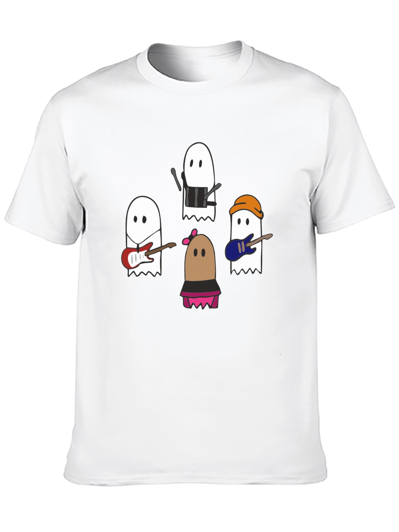 Ghost Band T-Shirt - Spooky Season Style