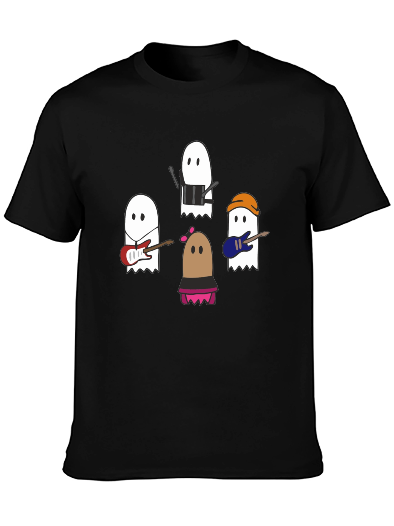 Ghost Band T-Shirt - Spooky Season Style