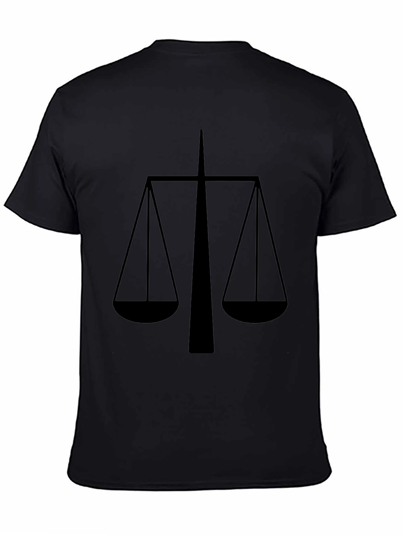 Scales of Justice Graphic Tee - Black
