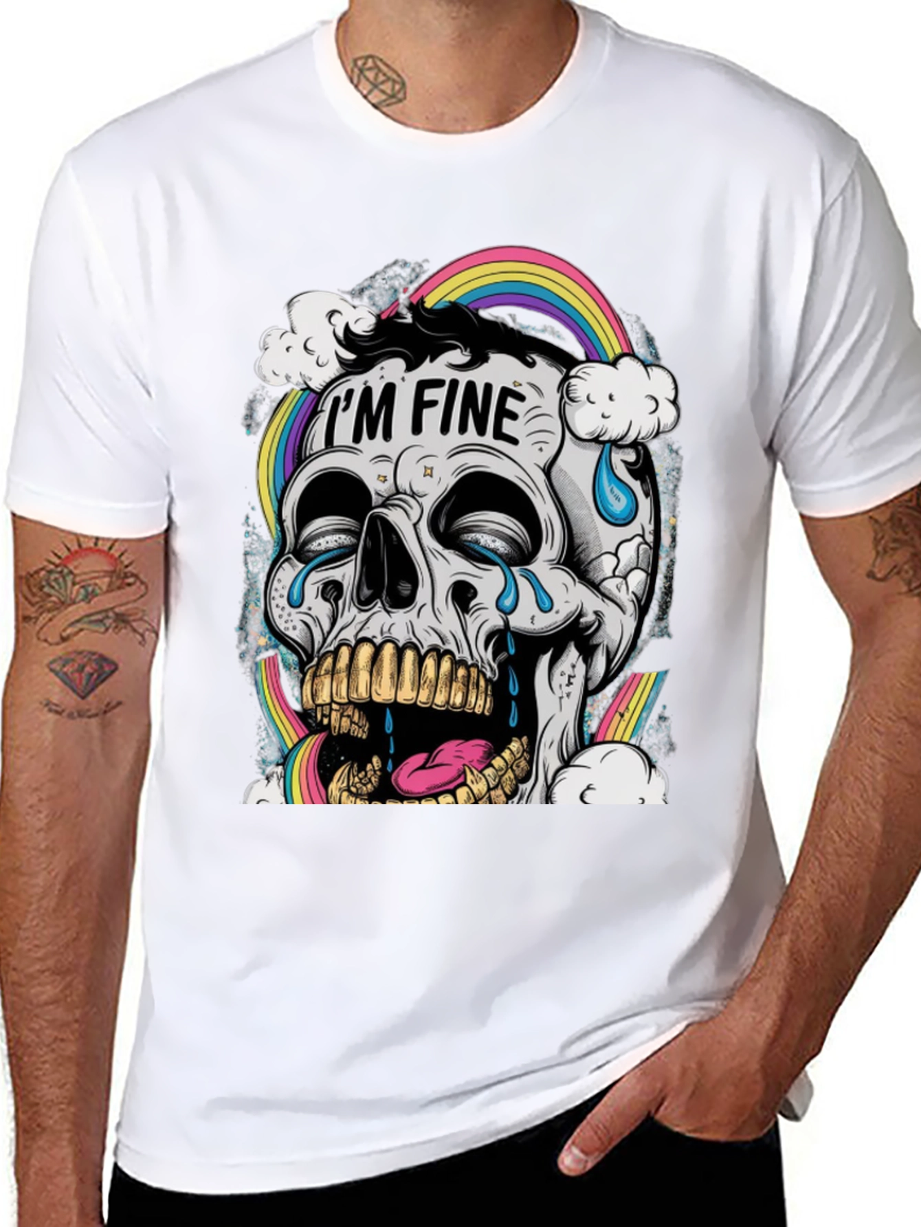 Im Fine Skull Graphic Tee