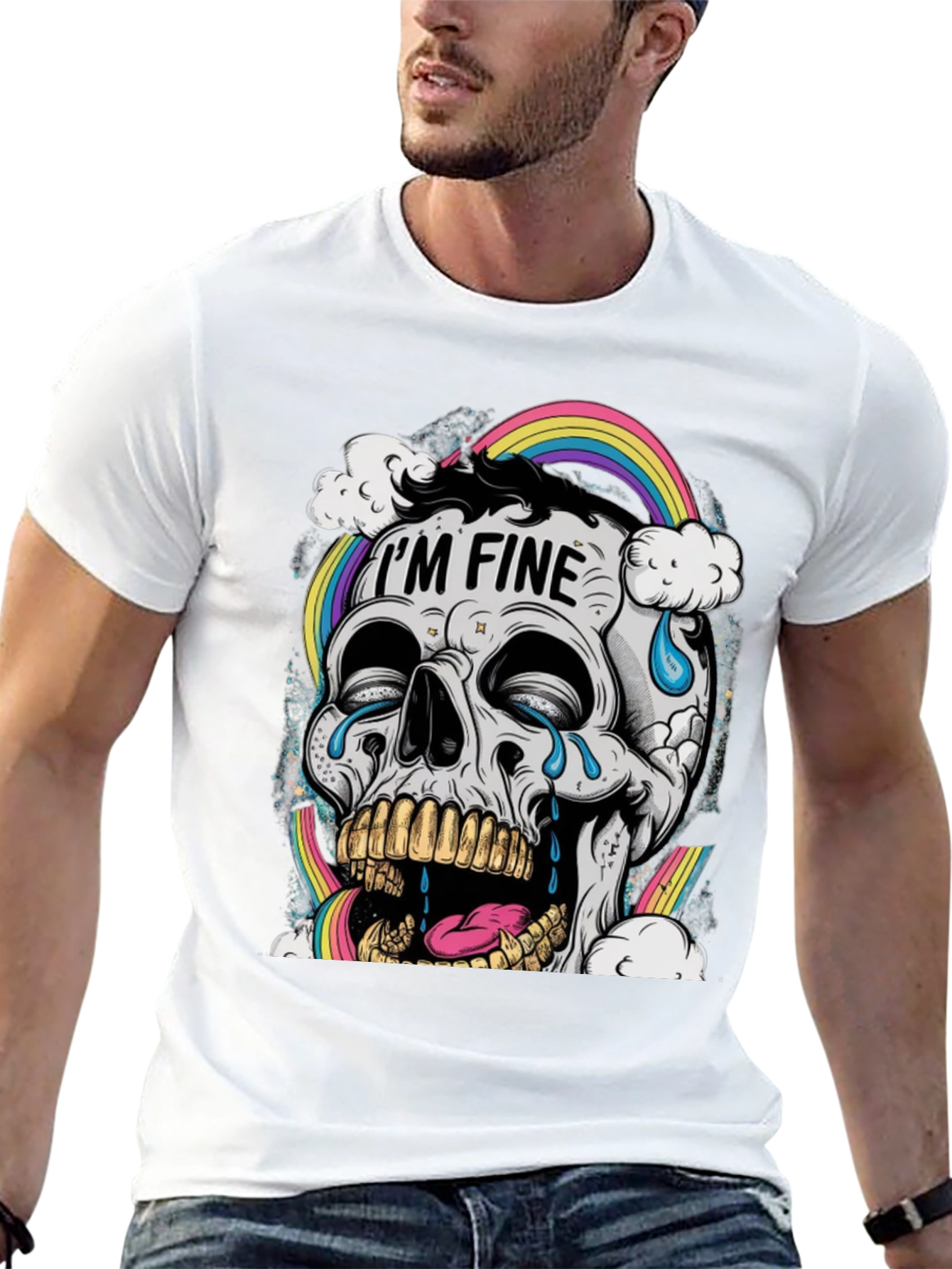 Im Fine Skull Graphic Tee