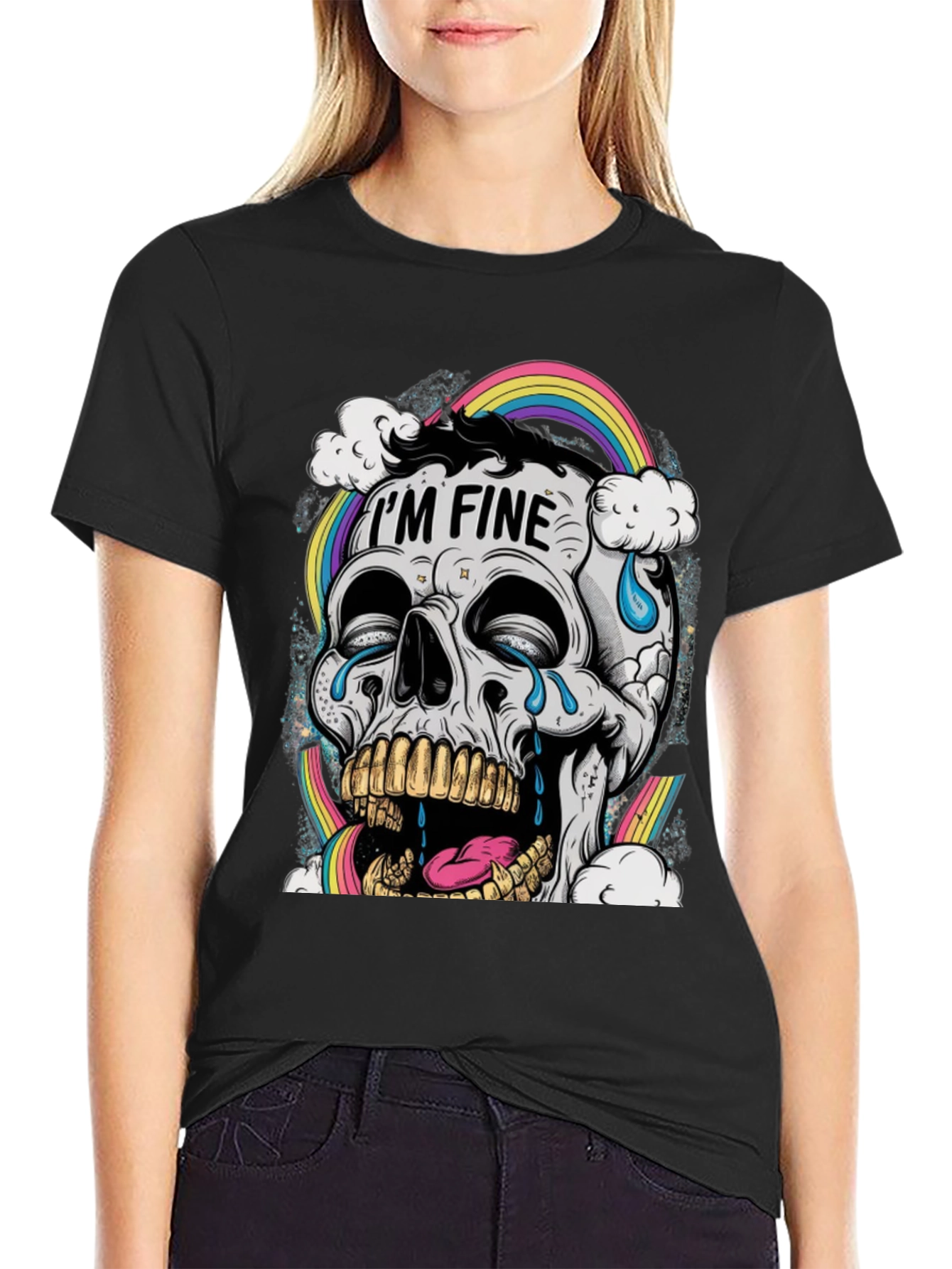 Im Fine Skull Graphic Tee