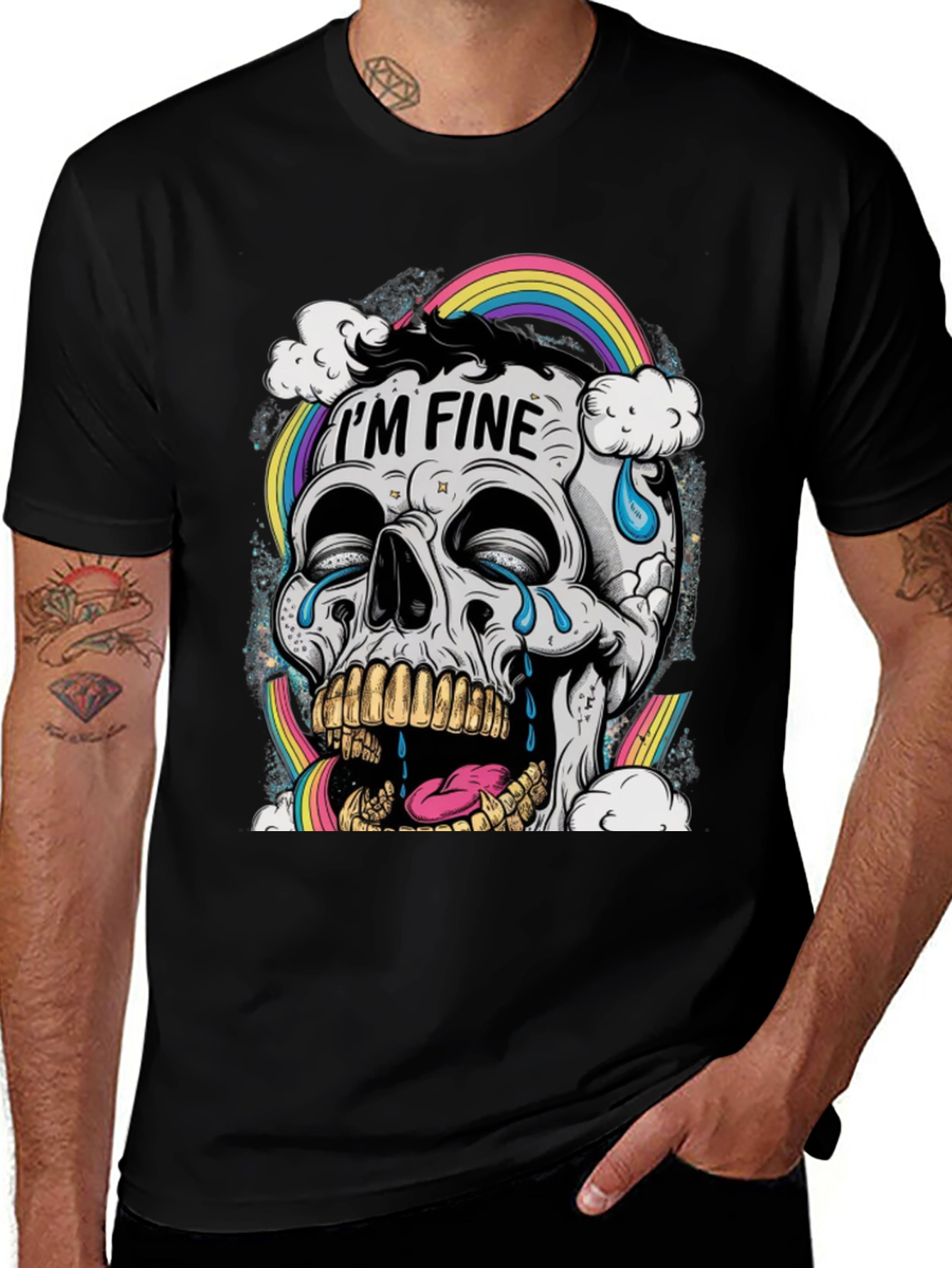 Im Fine Skull Graphic Tee