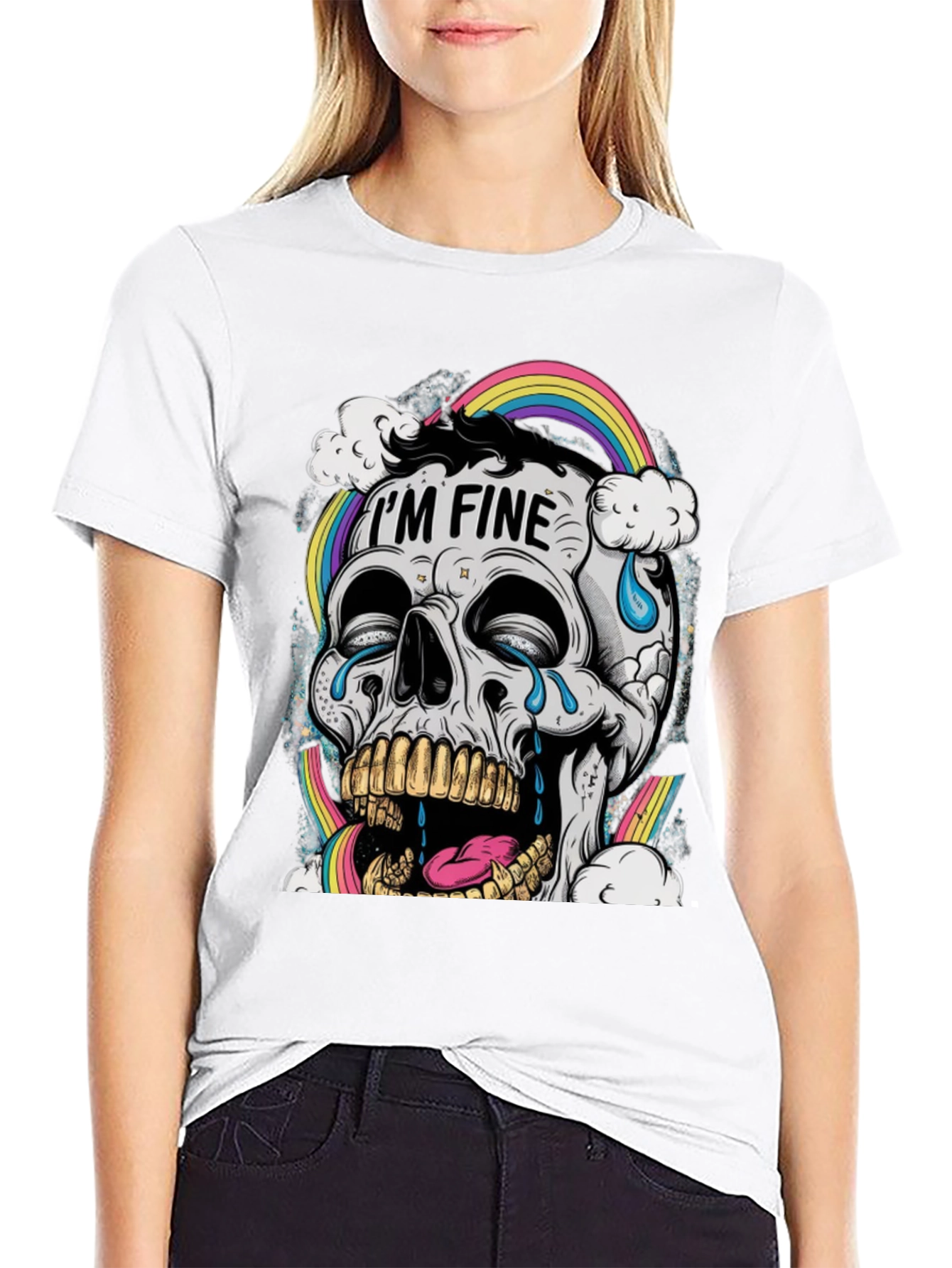 Im Fine Skull Graphic Tee