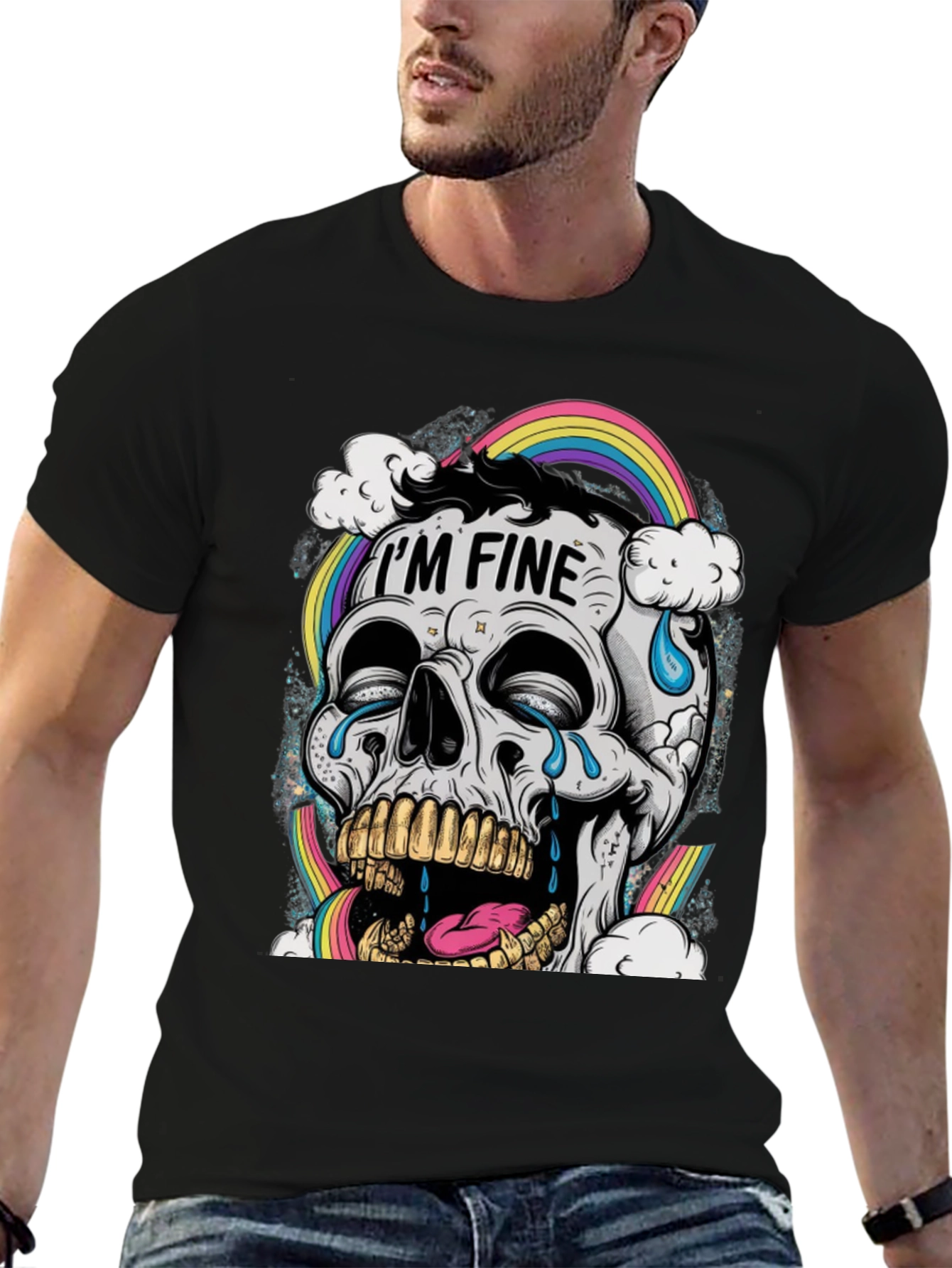 Im Fine Skull Graphic Tee