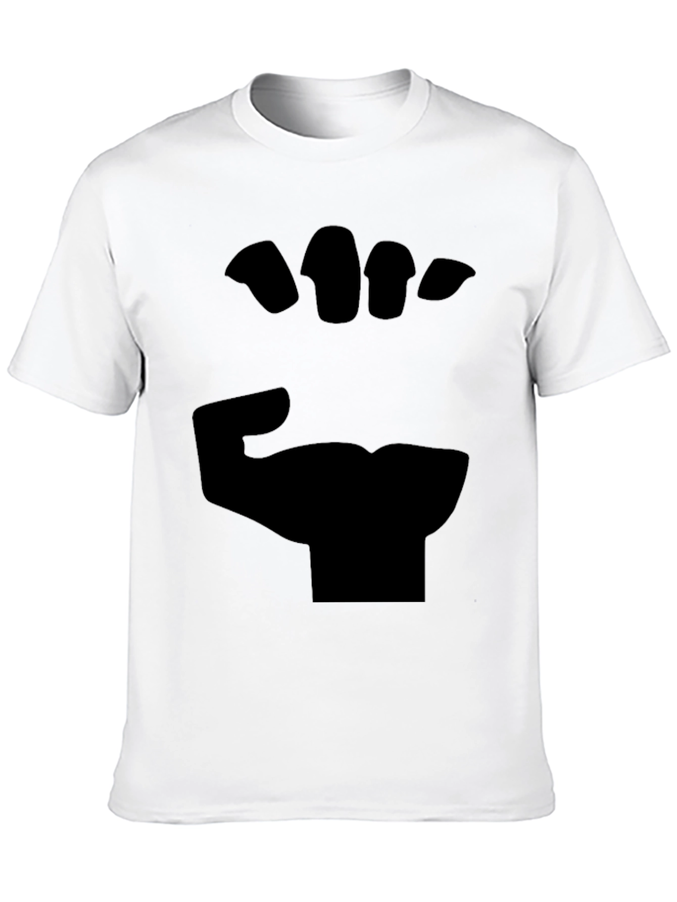 Black Fist Graphic Tee - Bold Statement Shirt
