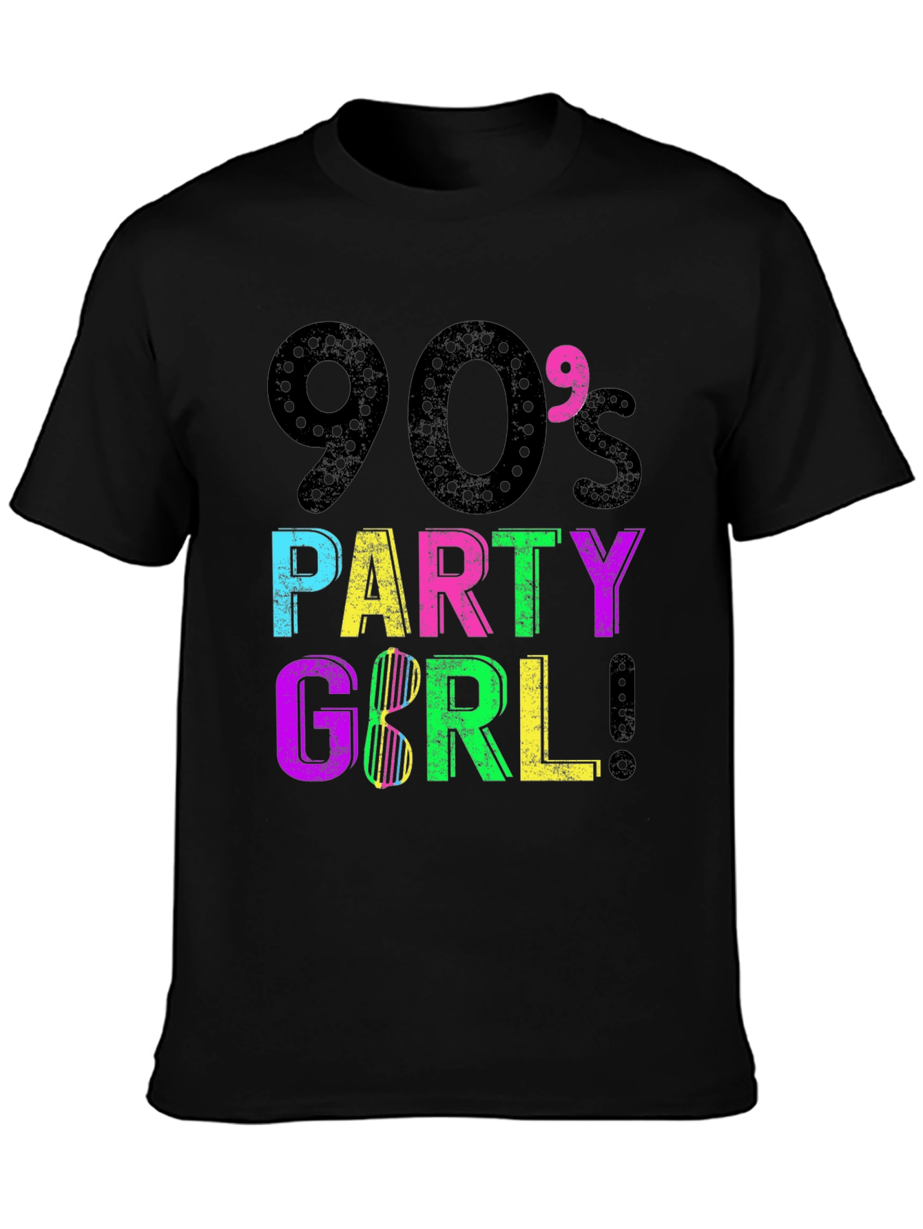 90s Party Girl Graphic Tee - Retro Style!