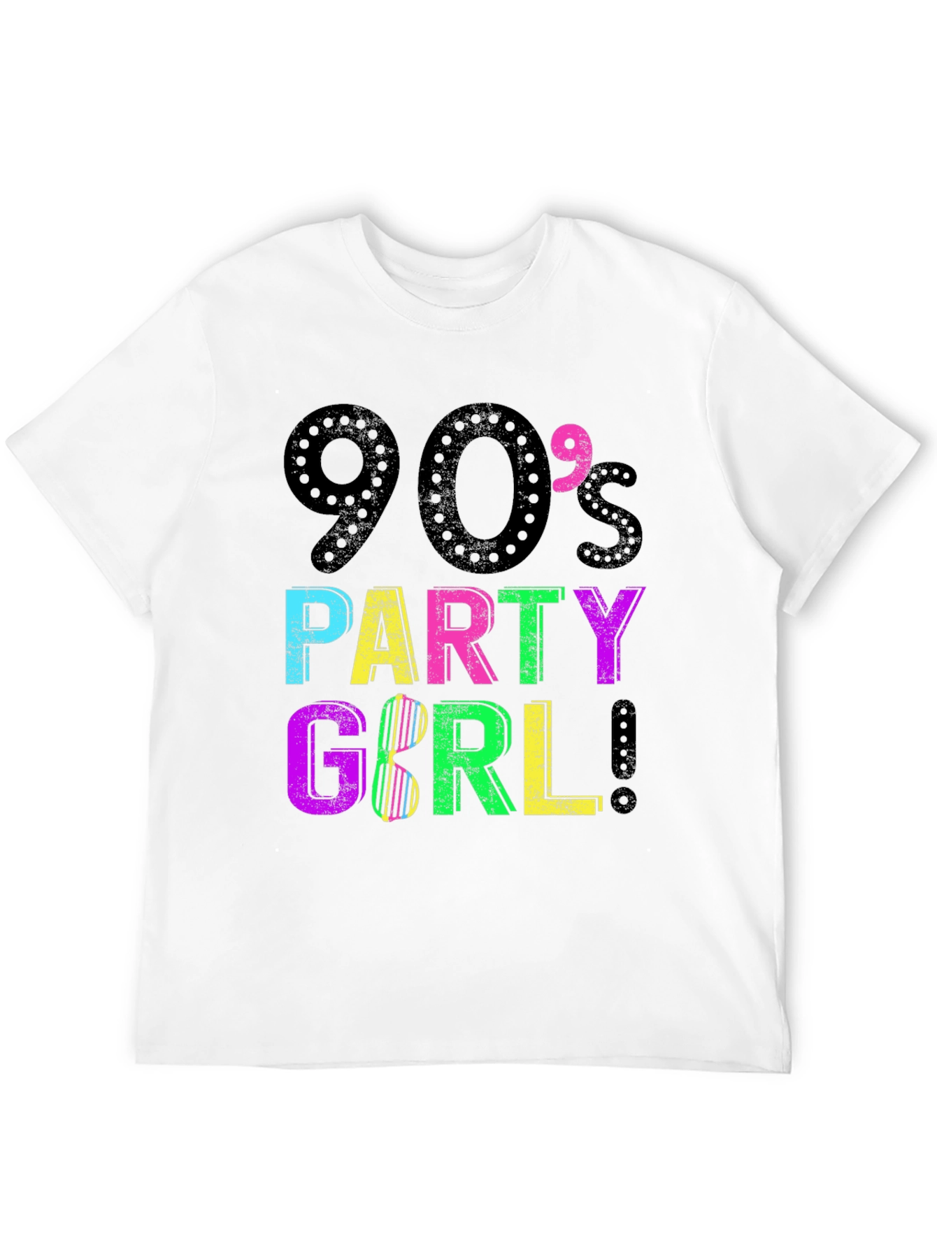 90s Party Girl Graphic Tee - Retro Style!
