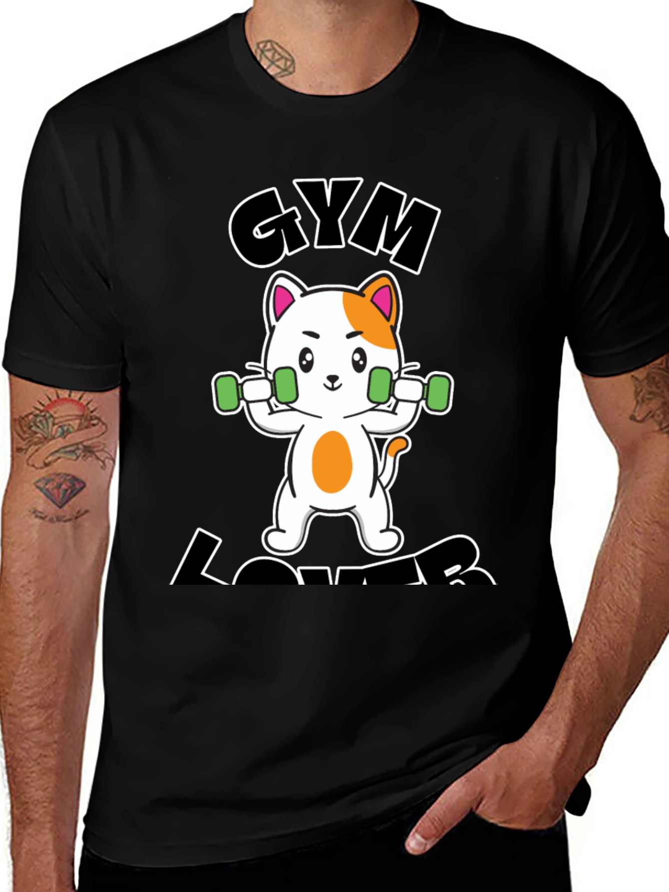 Gym Lover Cat T-Shirt