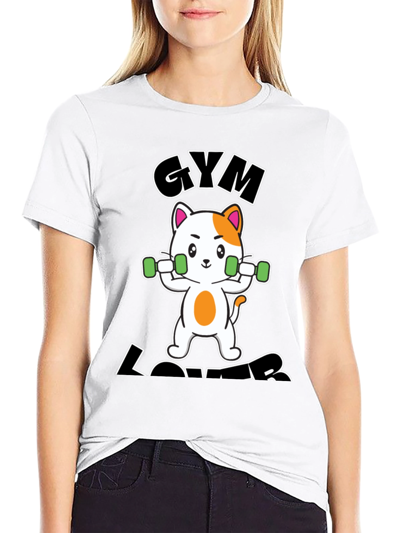 Gym Lover Cat T-Shirt