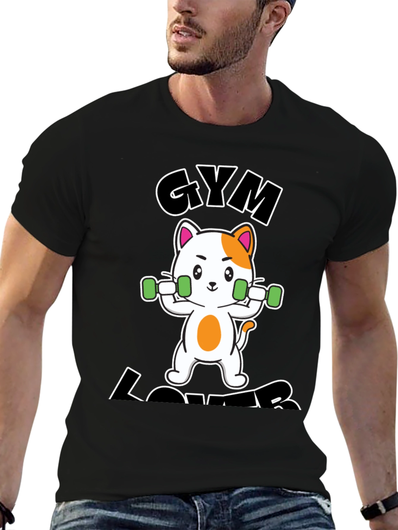 Gym Lover Cat T-Shirt