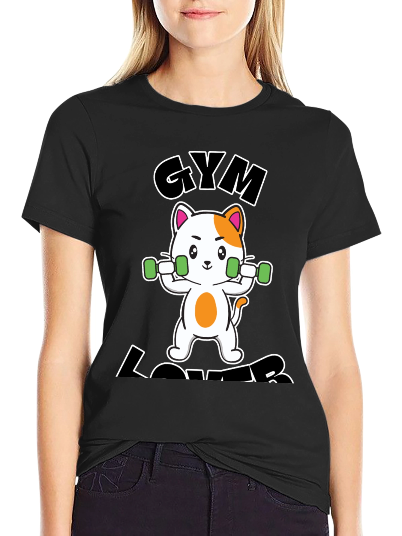 Gym Lover Cat T-Shirt