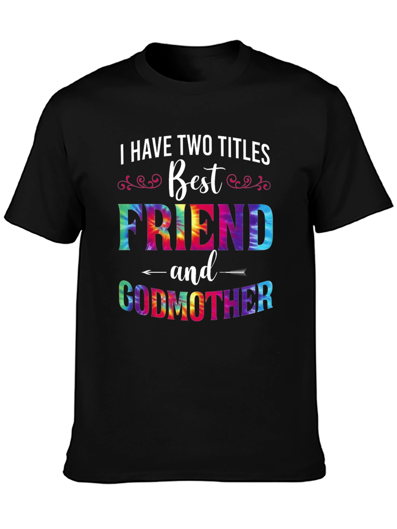 Best Friend Godmother Tie-Dye Graphic T-Shirt