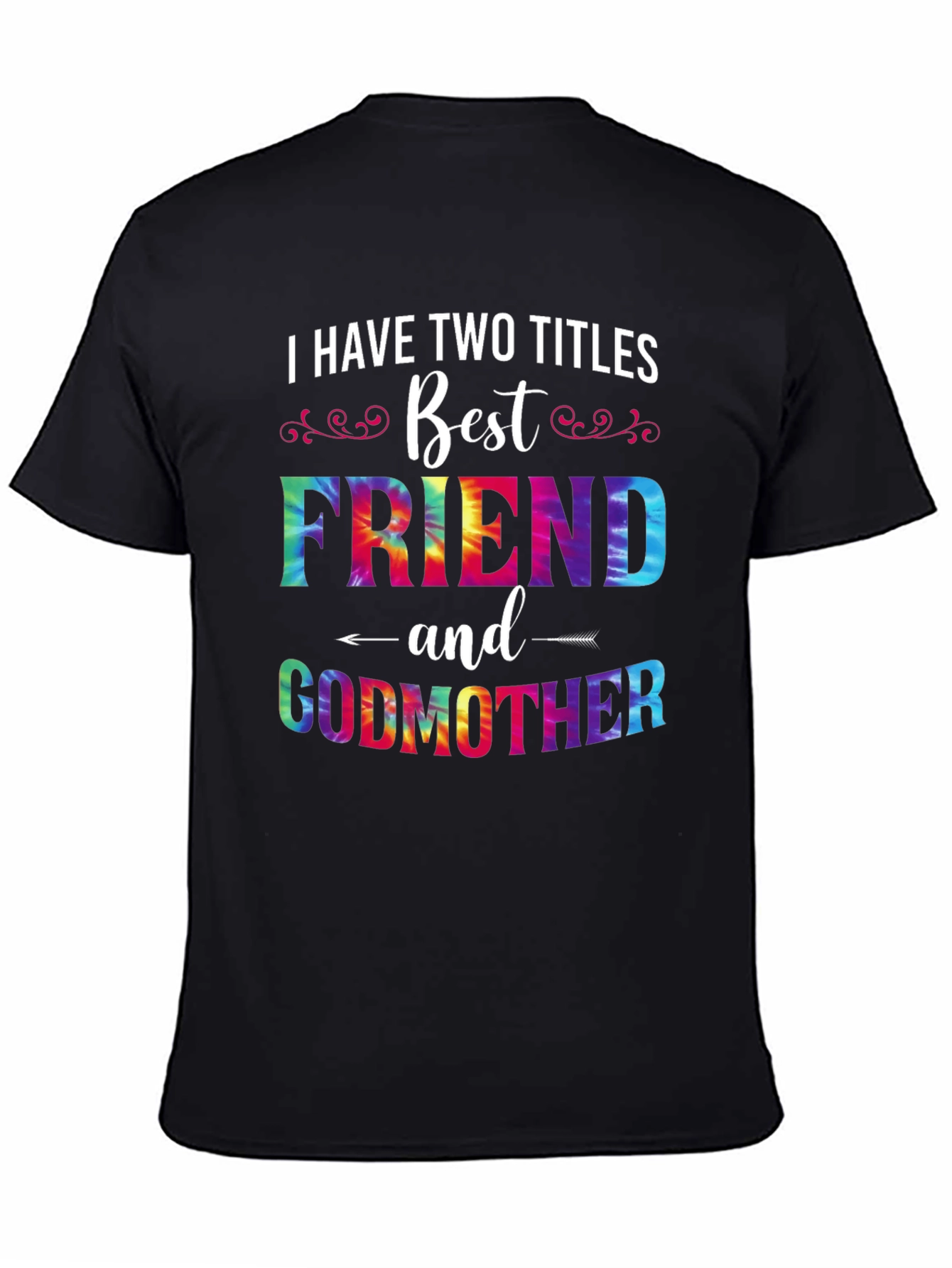 Best Friend Godmother Tie-Dye Graphic T-Shirt