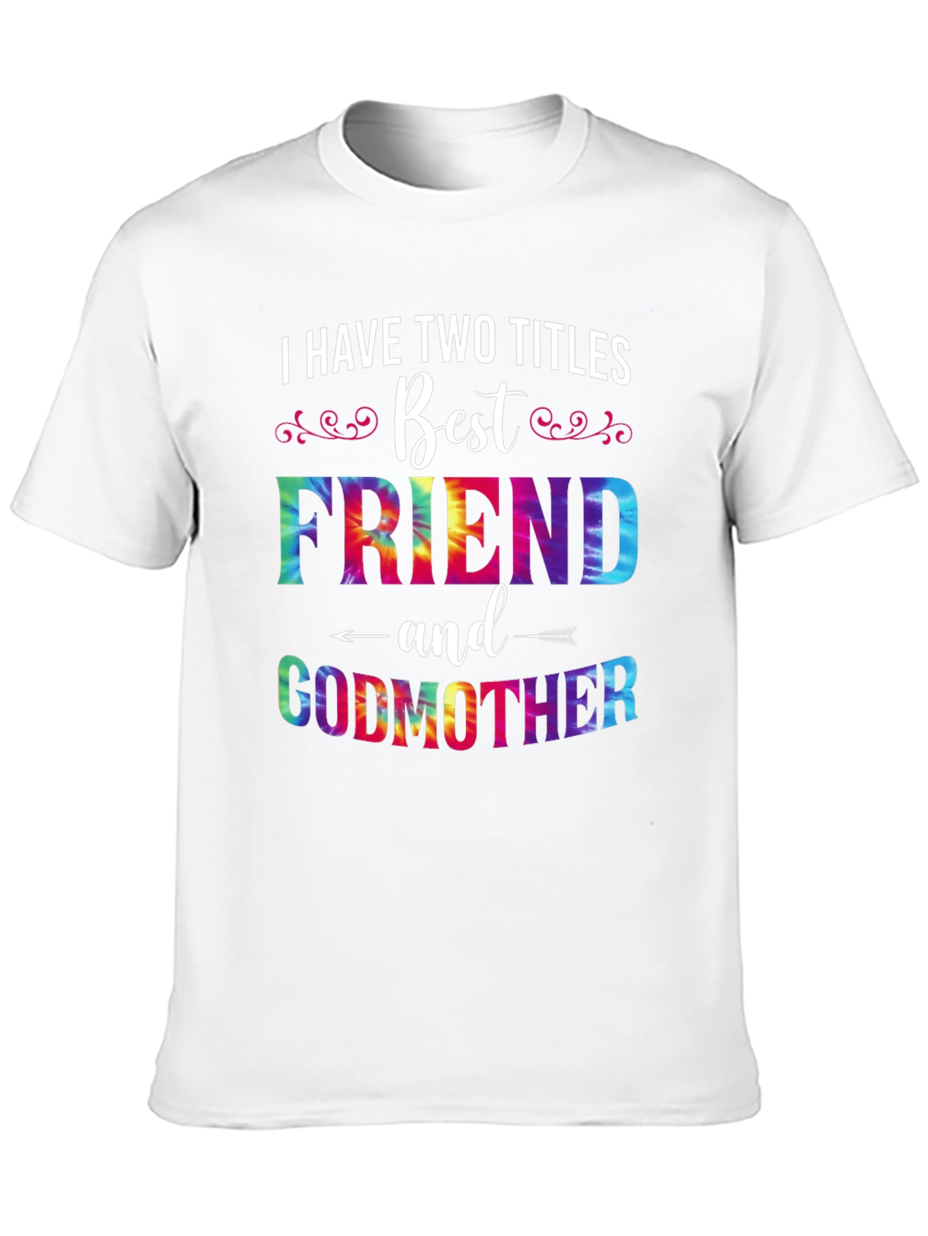 Best Friend Godmother Tie-Dye Graphic T-Shirt