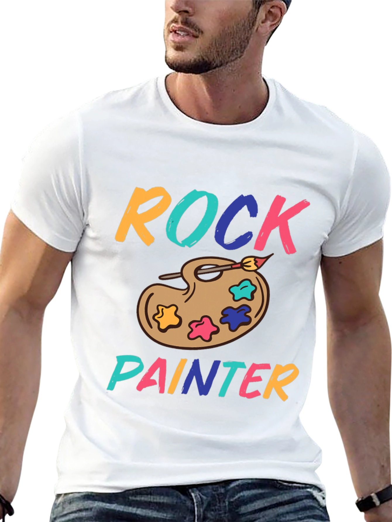 Rock Painter T-Shirt - Artistic Palette Design