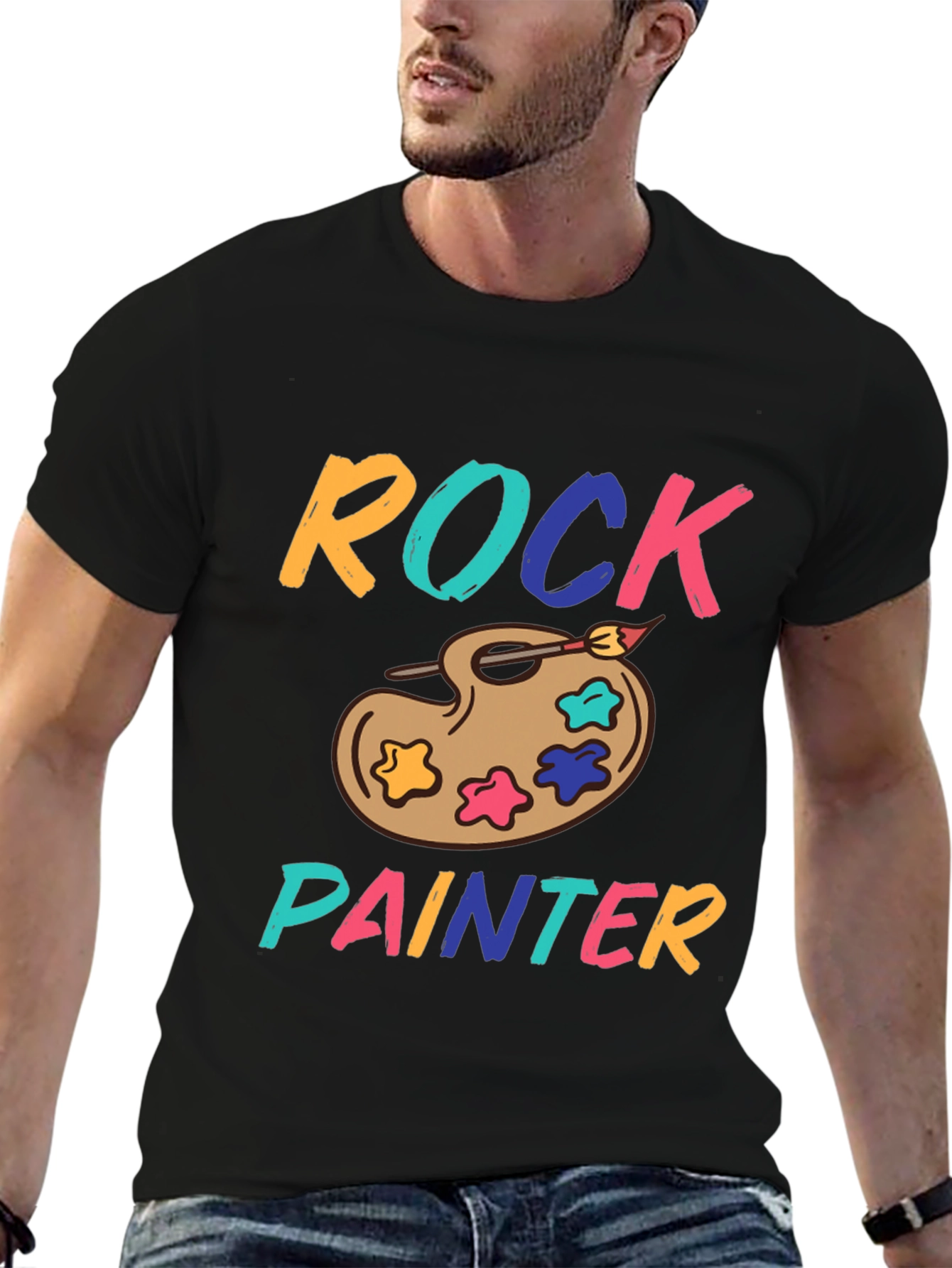 Rock Painter T-Shirt - Artistic Palette Design