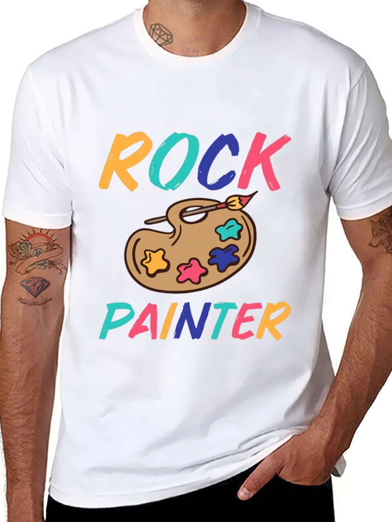 Rock Painter T-Shirt - Artistic Palette Design