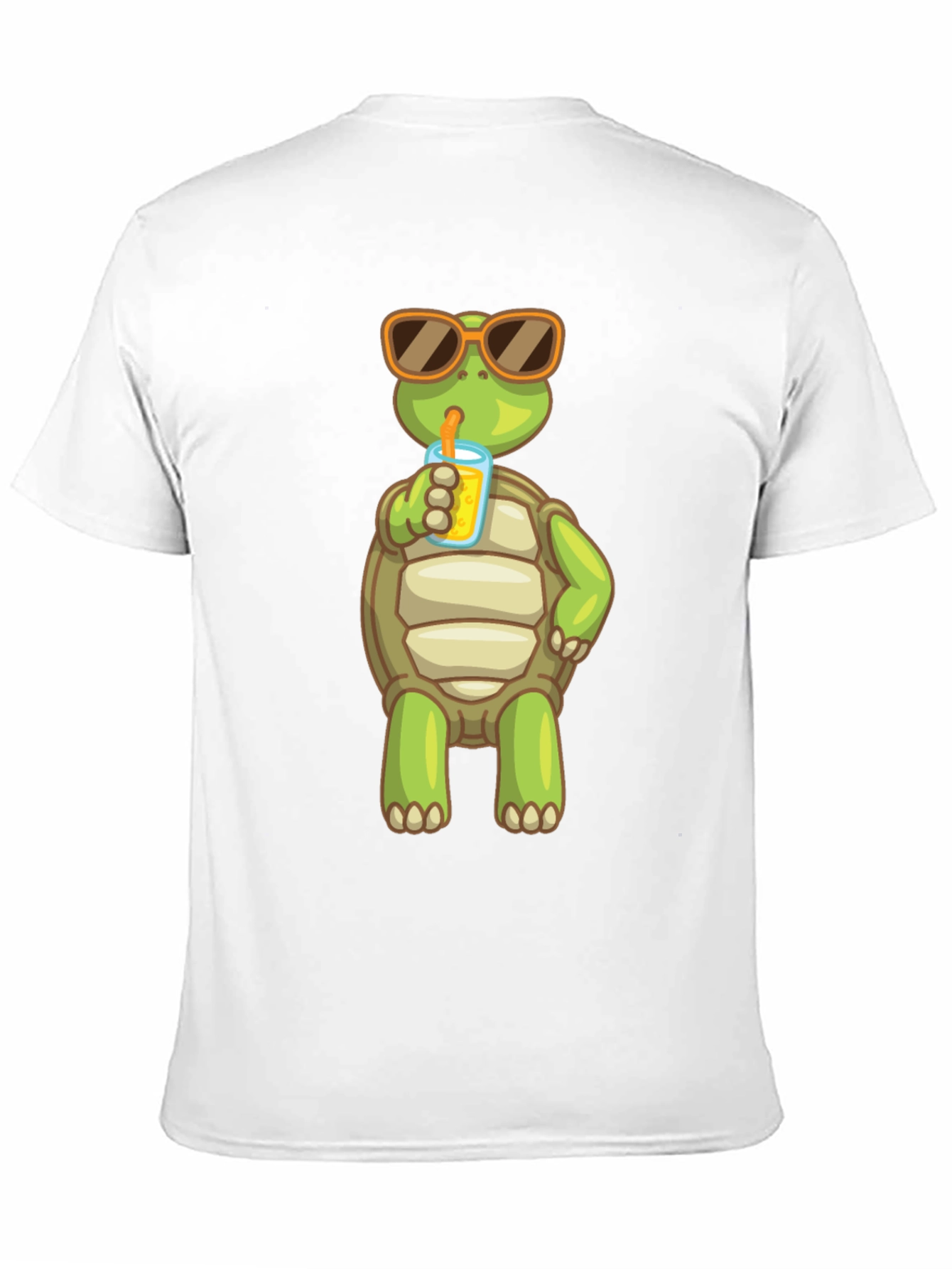 Turtle Sipping Juice Graphic Tee