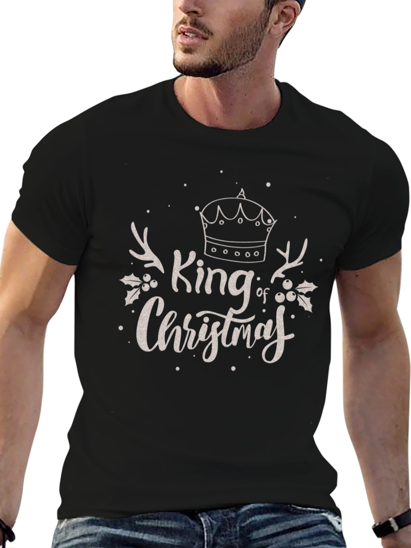 King of Christmas Graphic T-Shirt Holiday Tee