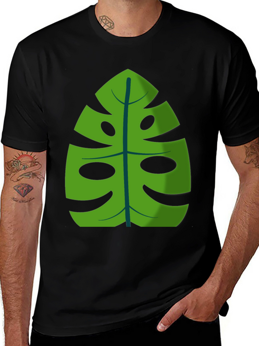 Tropical Monstera Leaf Graphic Tee