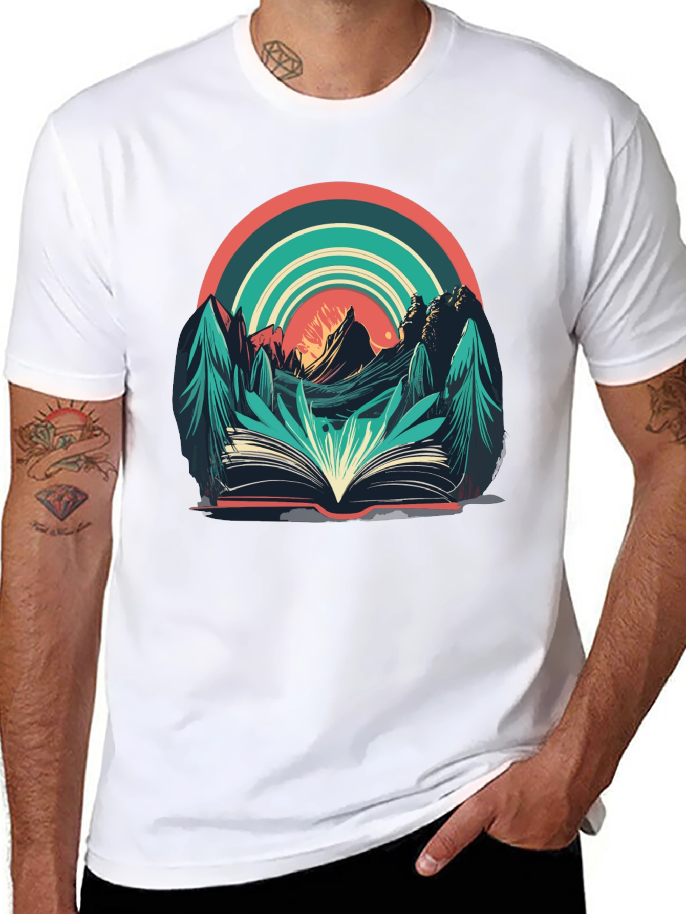 Nature Book Tee: Adventure Reading Shirt