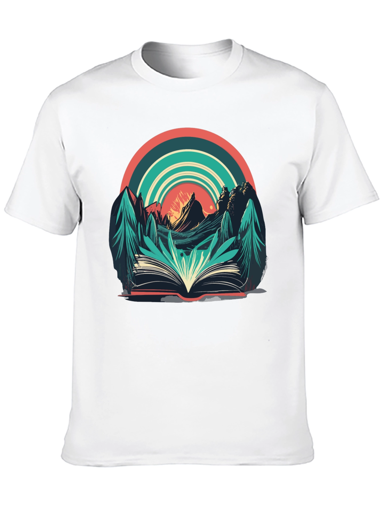Nature Book Tee: Adventure Reading Shirt