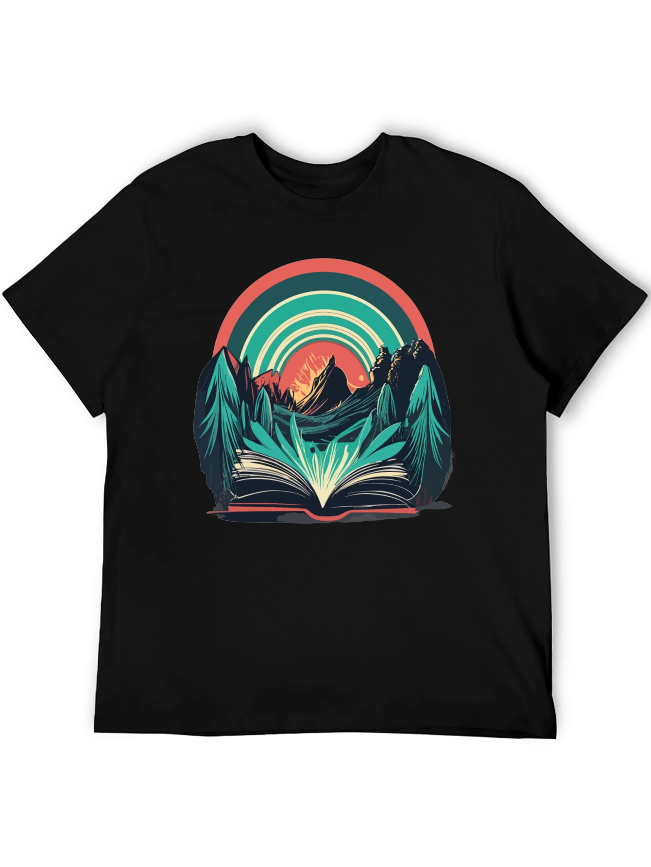 Nature Book Tee: Adventure Reading Shirt