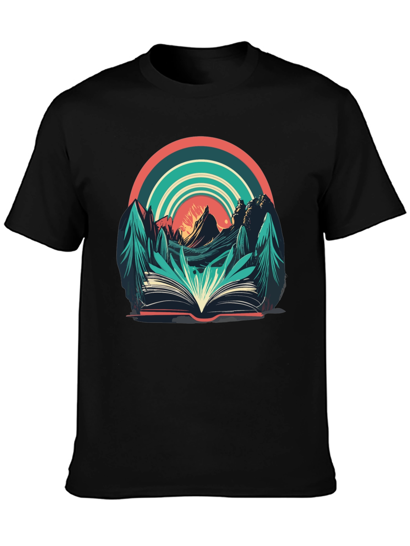 Nature Book Tee: Adventure Reading Shirt