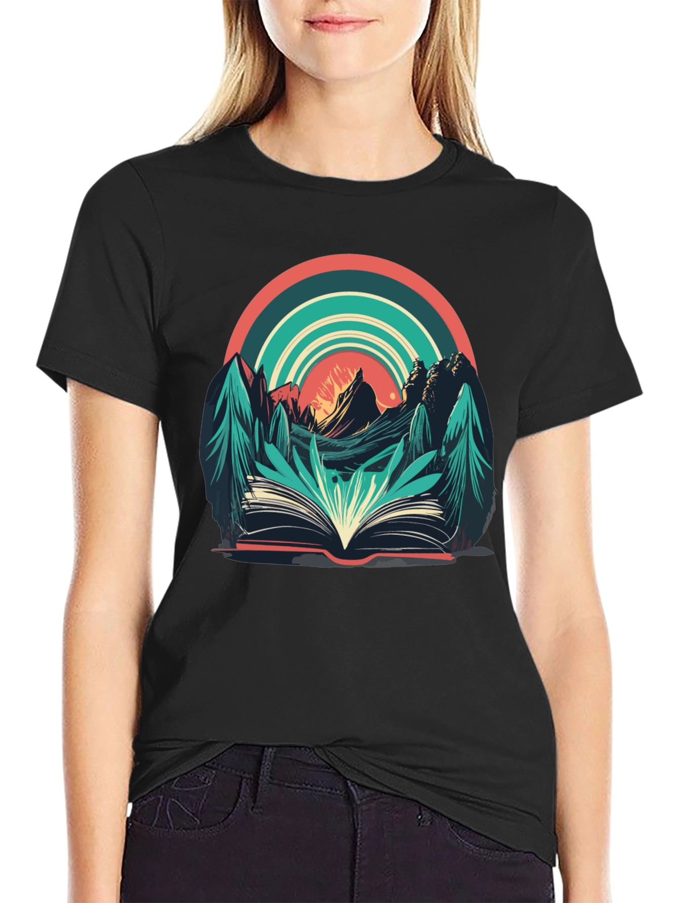 Nature Book Tee: Adventure Reading Shirt