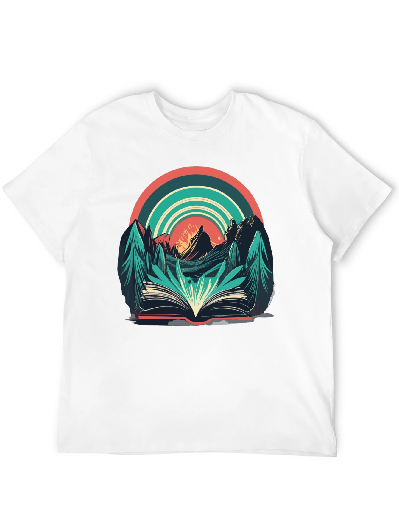 Nature Book Tee: Adventure Reading Shirt