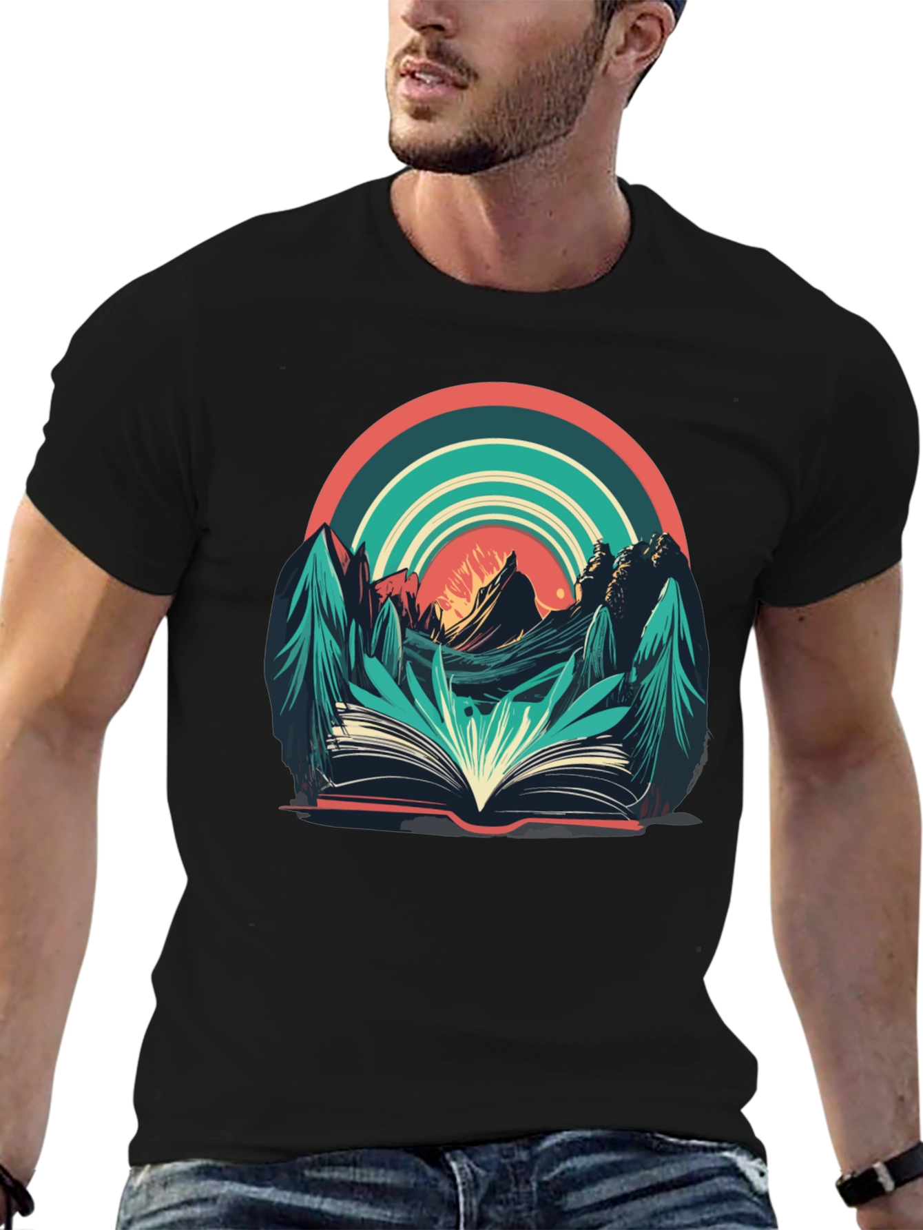 Nature Book Tee: Adventure Reading Shirt