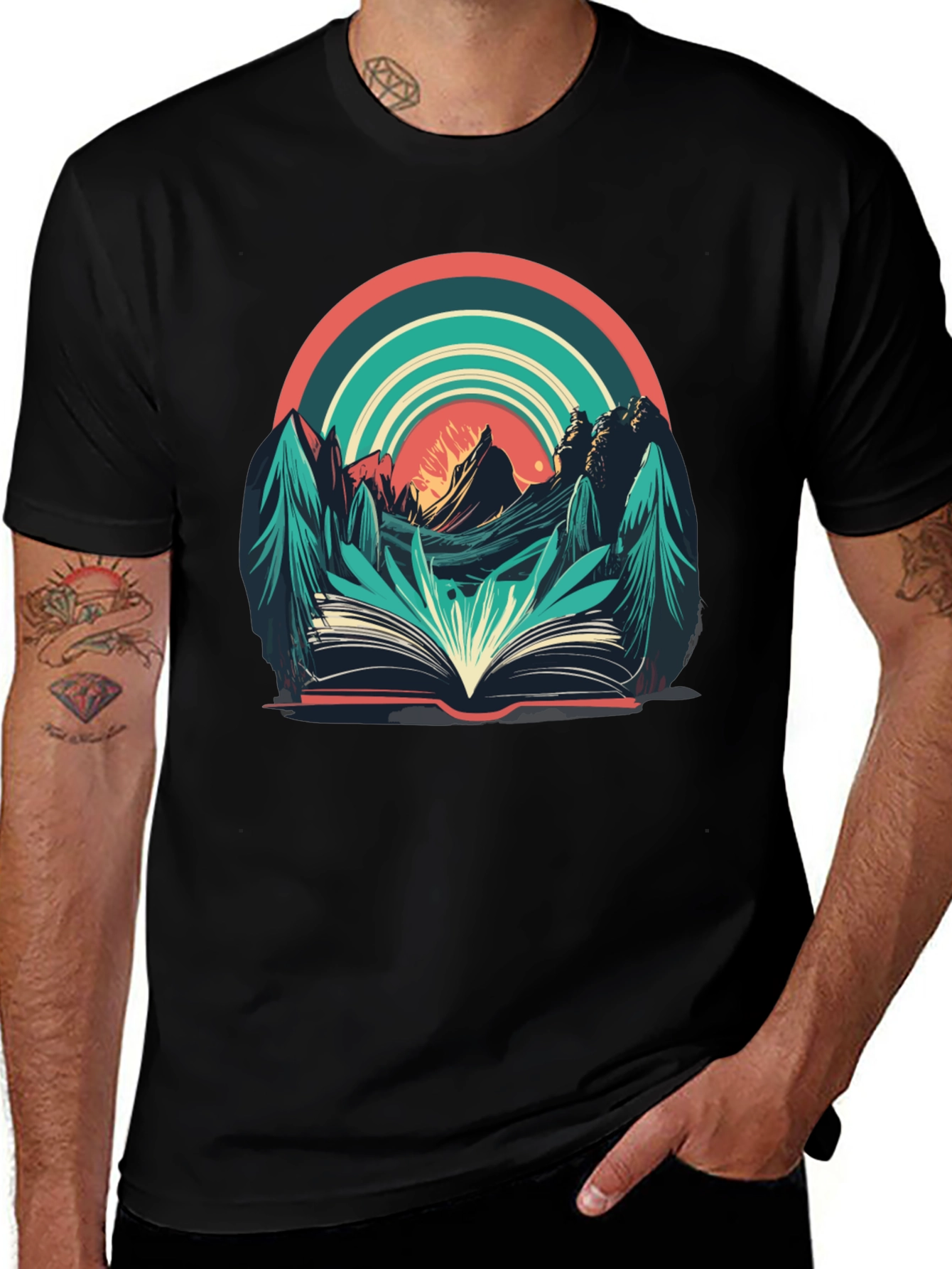 Nature Book Tee: Adventure Reading Shirt