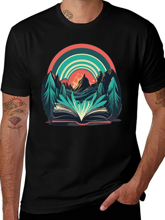 Nature Book Tee: Adventure Reading Shirt