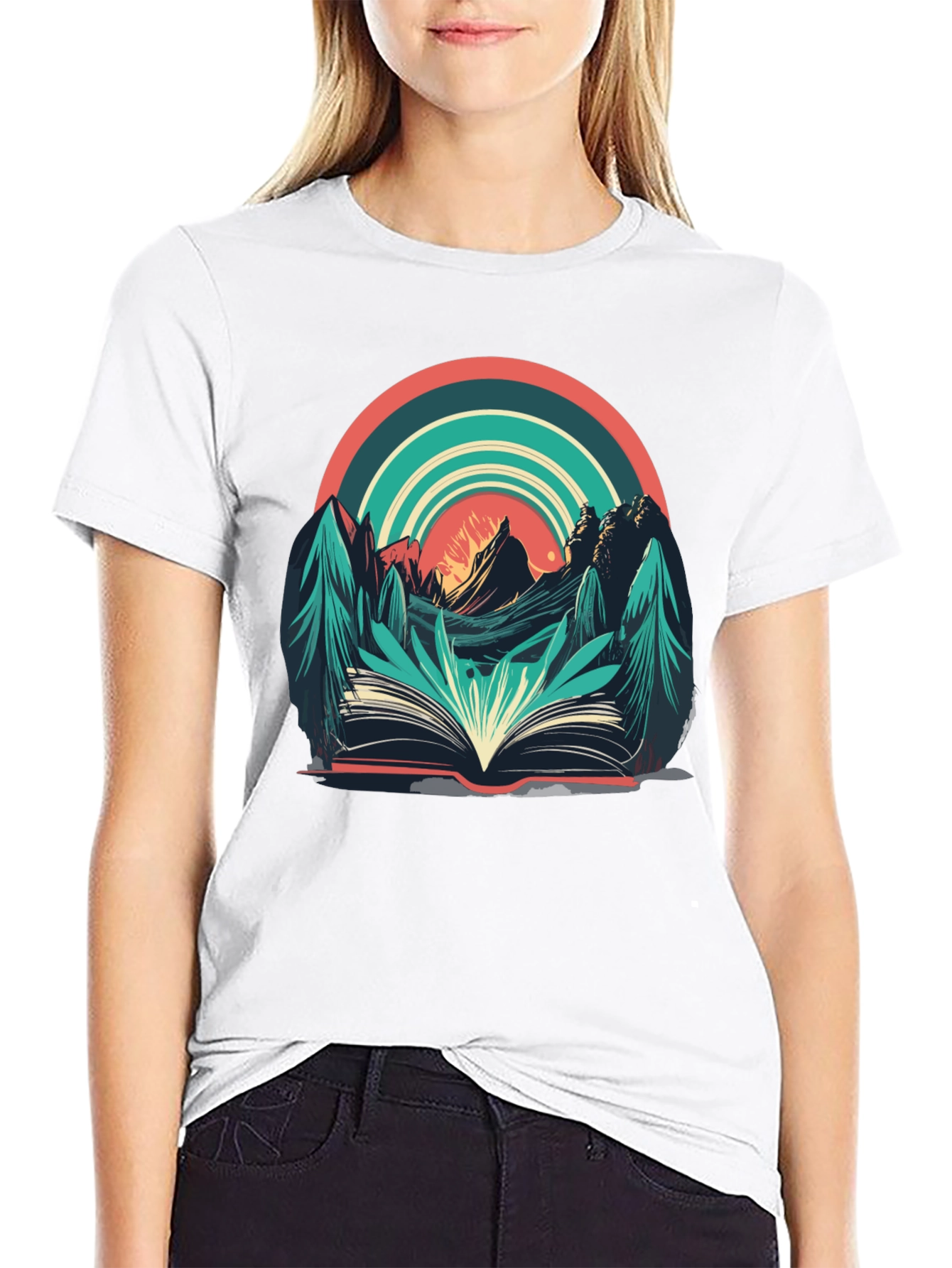 Nature Book Tee: Adventure Reading Shirt