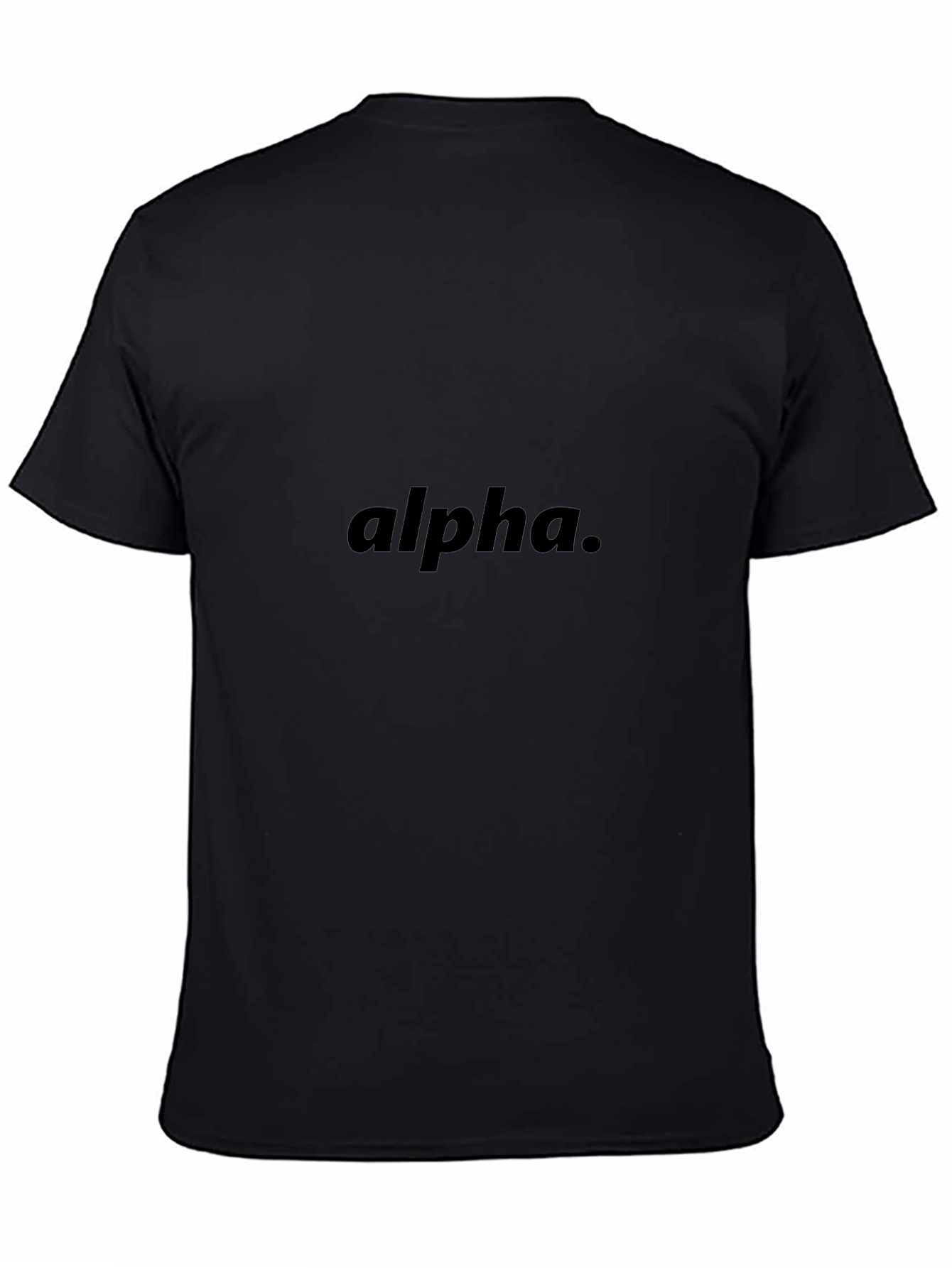 Alpha Graphic Black T-Shirt