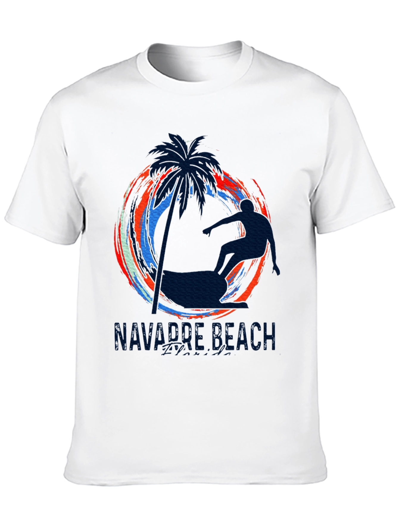 Navarre Beach Surfer Graphic Tee