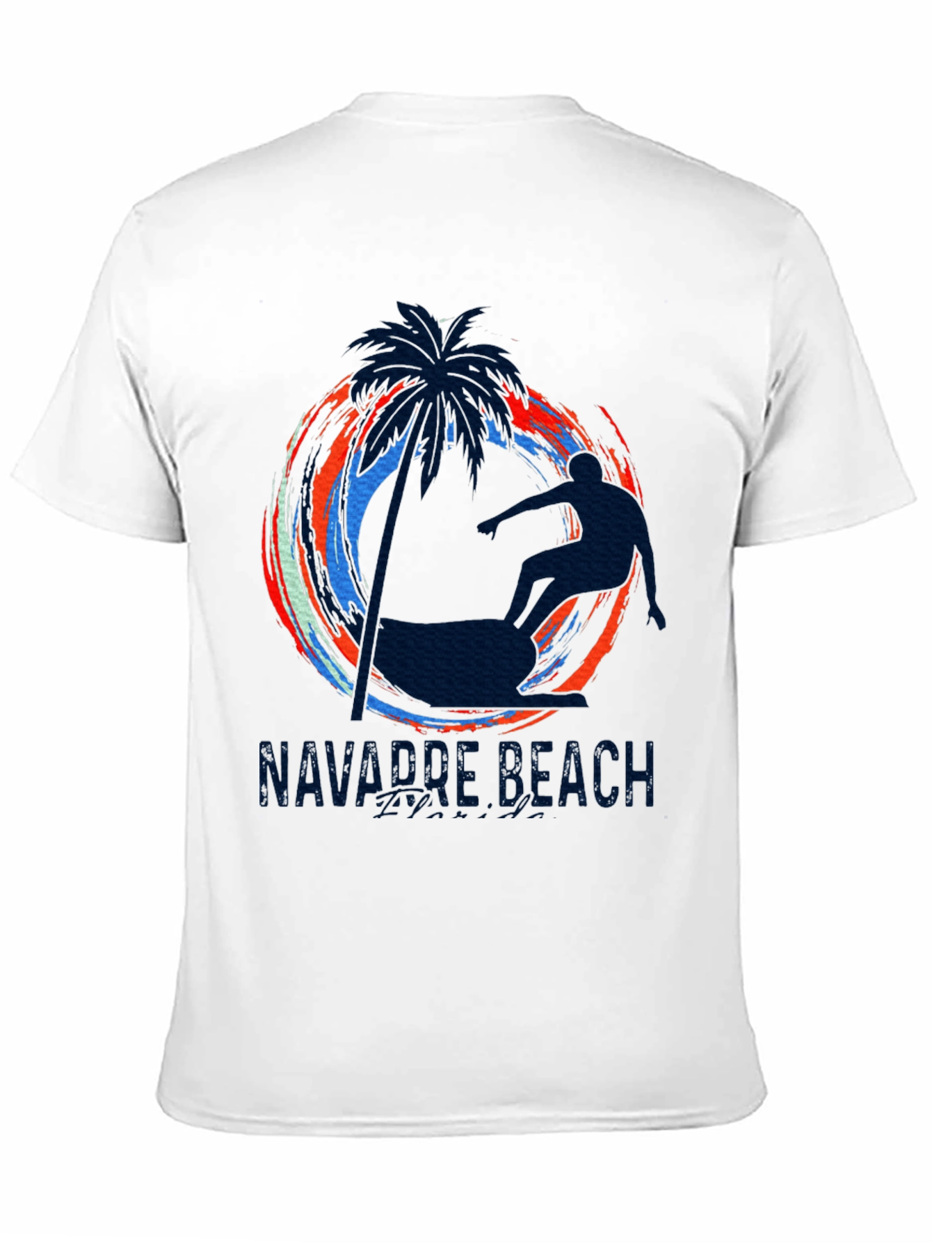 Navarre Beach Surfer Graphic Tee
