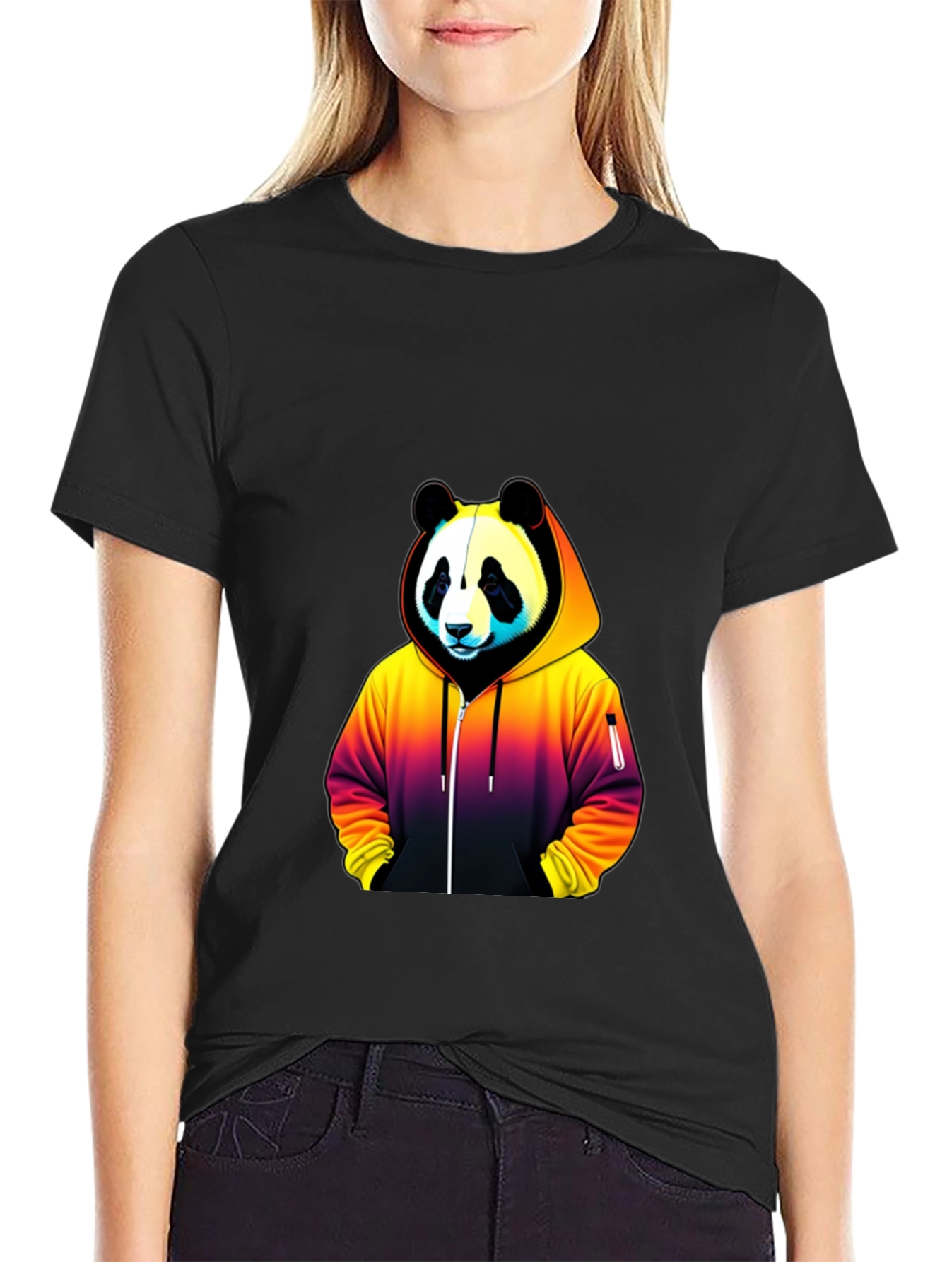 Panda Hoodie T-Shirt