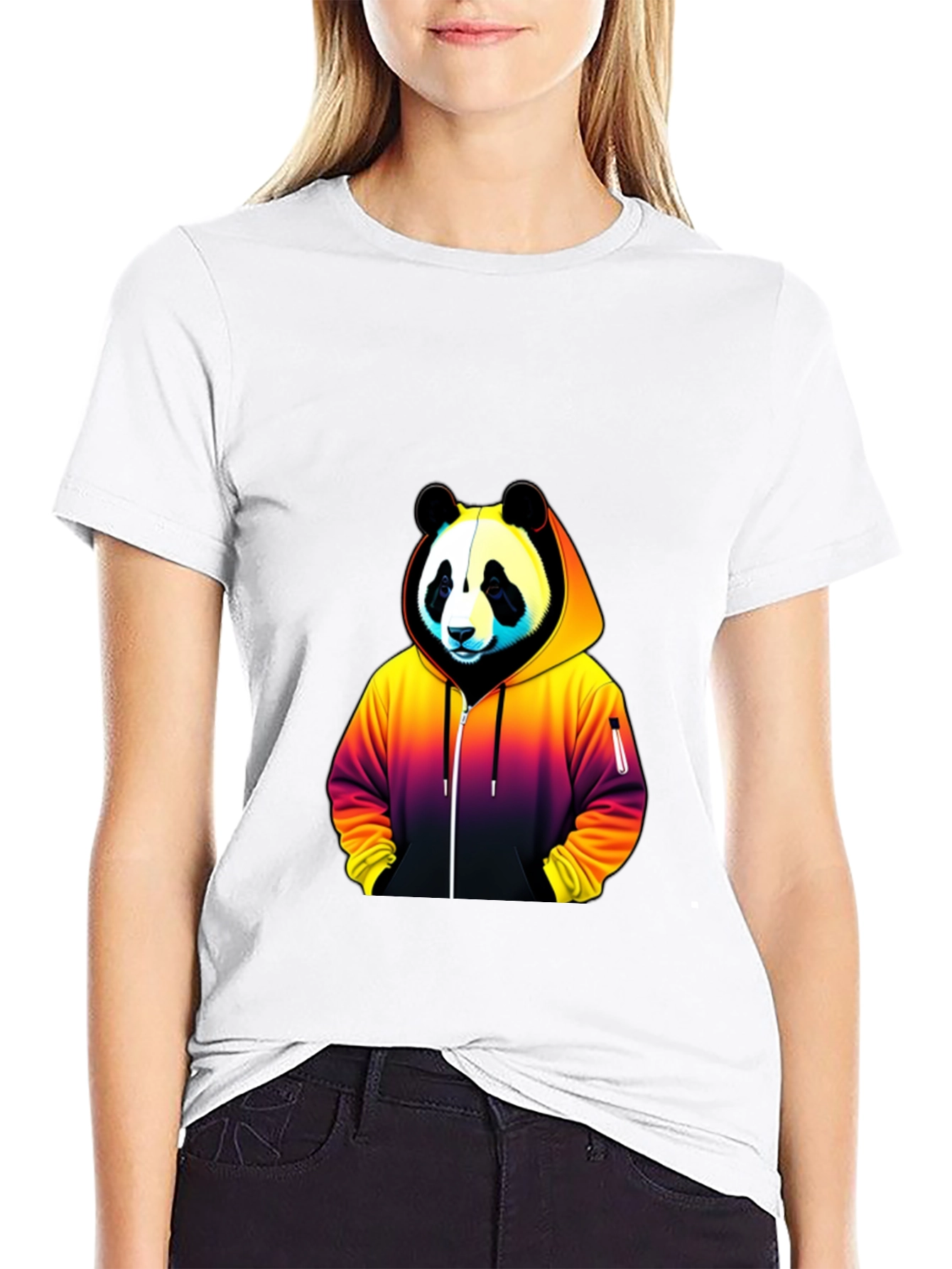 Panda Hoodie T-Shirt